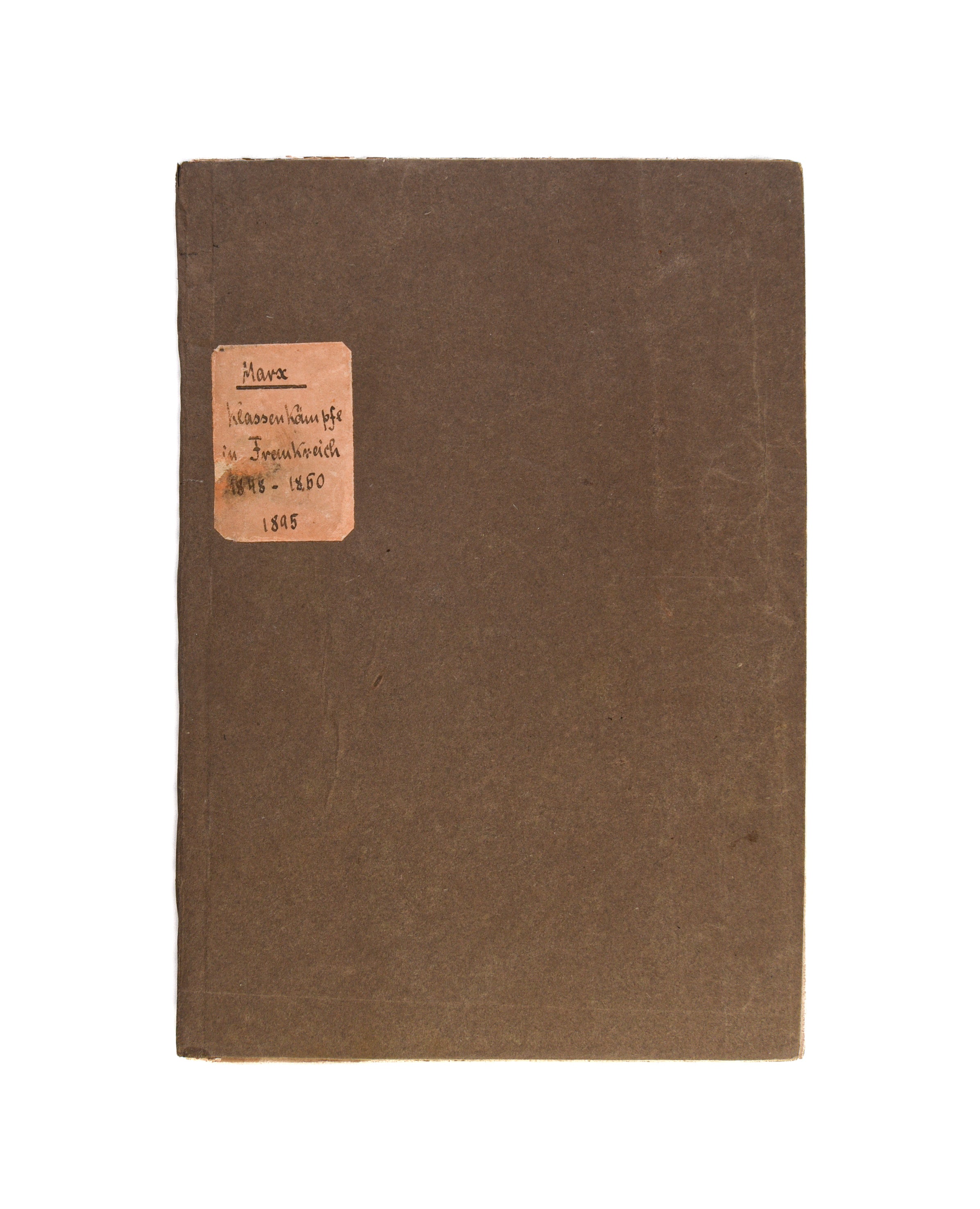 Die Klassenkämpfe in Frankreich, 1848-1850. Abdruck aus der Neuen Rheinischen Zeitung. Politisch-ökonomische Revue, Hamburg 1850. Mit Einleitung von Friedrich Engels.