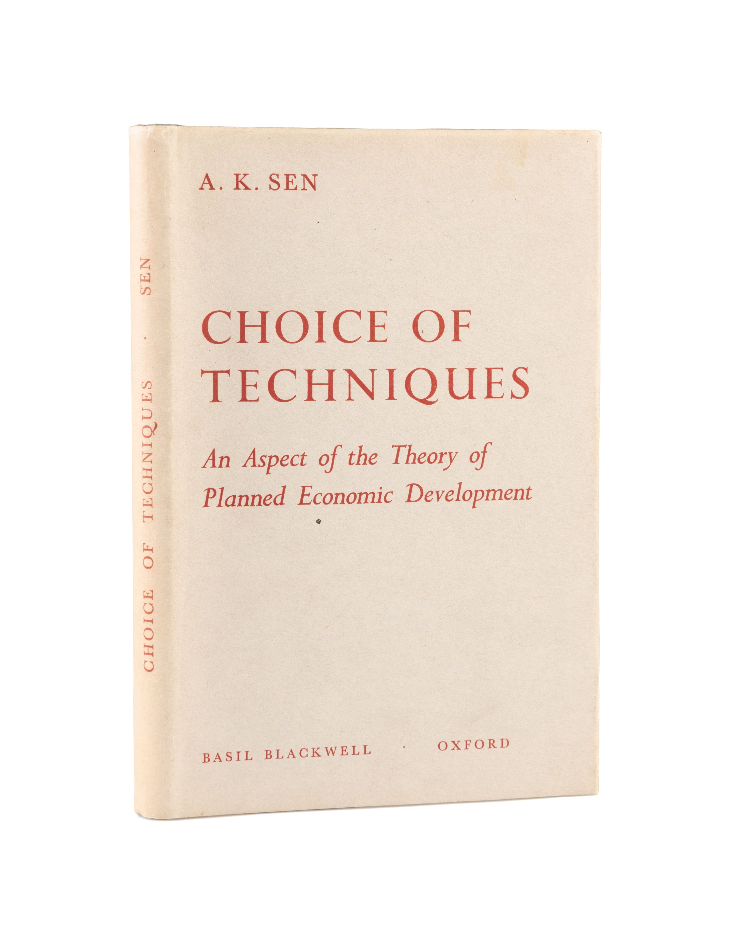 Choice of Techniques. An Aspect of the Theory of Planned Economic Development.