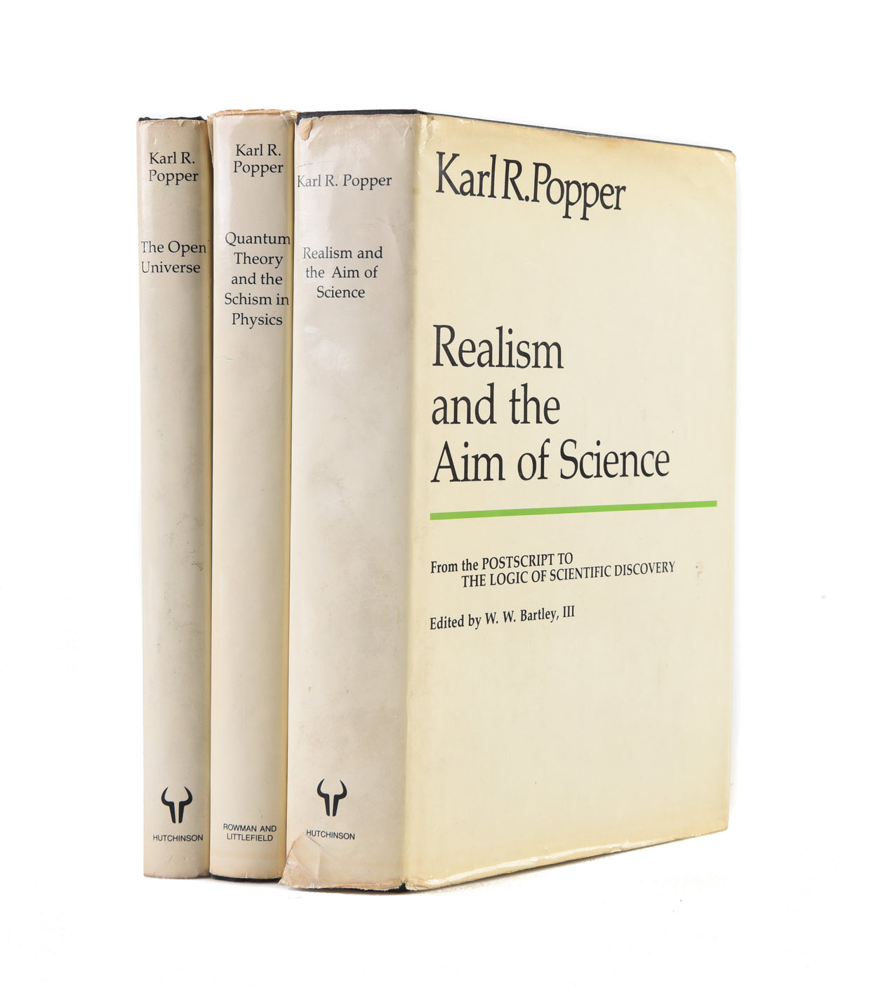Postscript to the Logic of Scientific Discovery: Realism and the Aim of Science (Volume 1); The Open Universe (Volume 2); Quantum Theory and the Schism in Physics (Volume 3). Edited by W. W. Bartley, III.