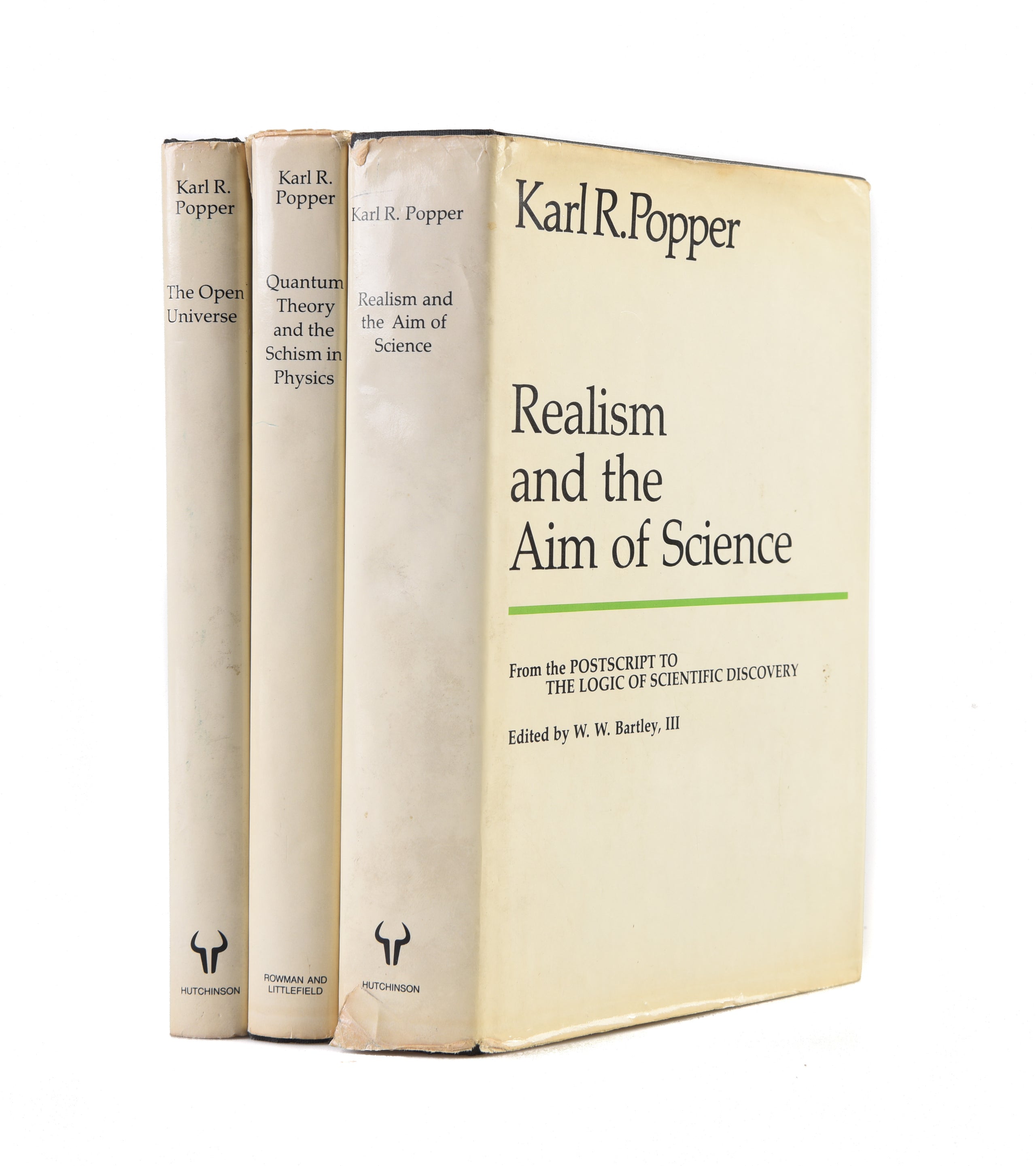 Postscript to the Logic of Scientific Discovery: Realism and the Aim of Science (Volume 1); The Open Universe (Volume 2); Quantum Theory and the Schism in Physics (Volume 3). Edited by W. W. Bartley, III.