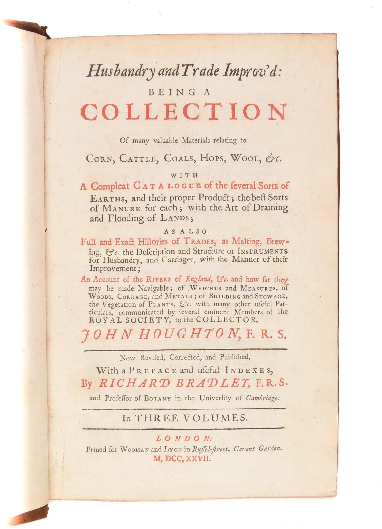 Husbandry and Trade Improv'd: