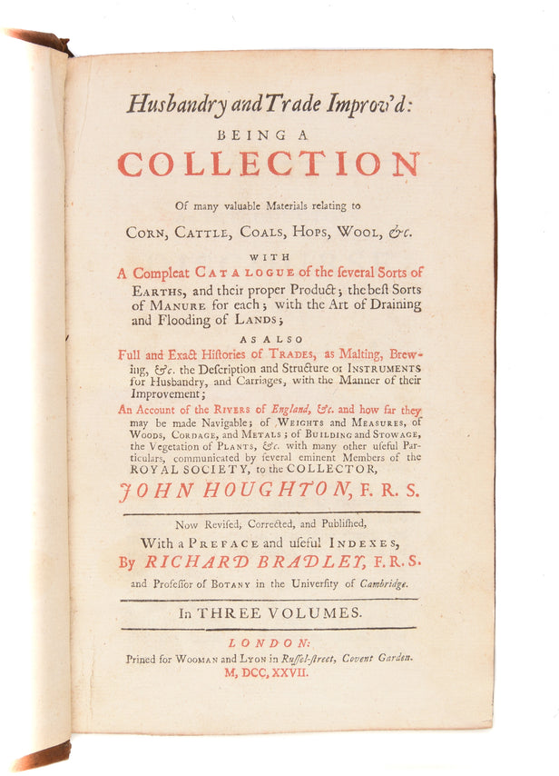 Husbandry and Trade Improv'd: