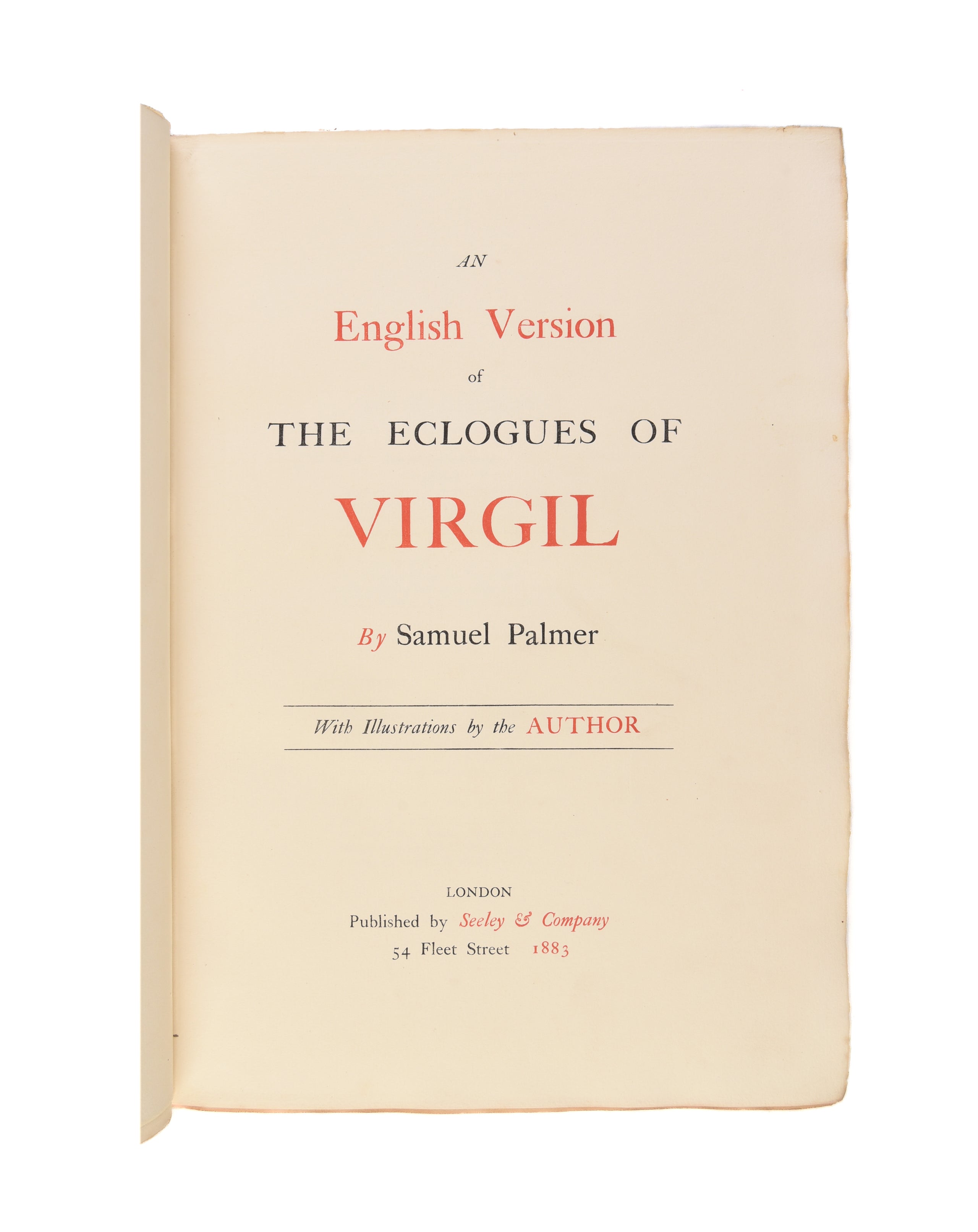 The Eclogues of Virgil.