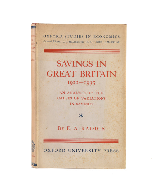 Savings in Great Britain 1922-1935.