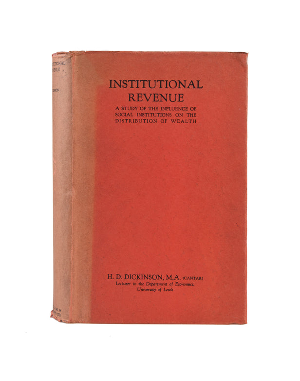 Institutional Revenue. A Study of the Influence of Social Institutions on the Distribution of Wealth.