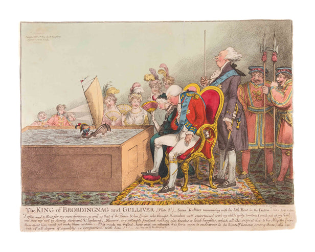 The King of Brobdingnag and Gulliver (Plate 2nd). Scene 