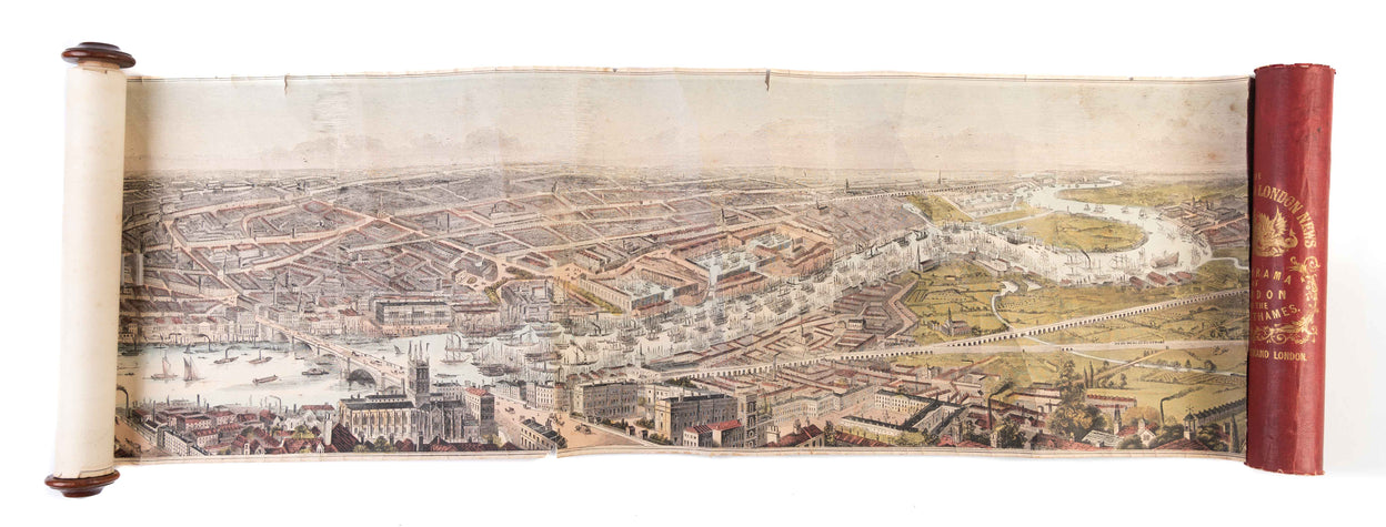 Panorama of London and the River Thames.