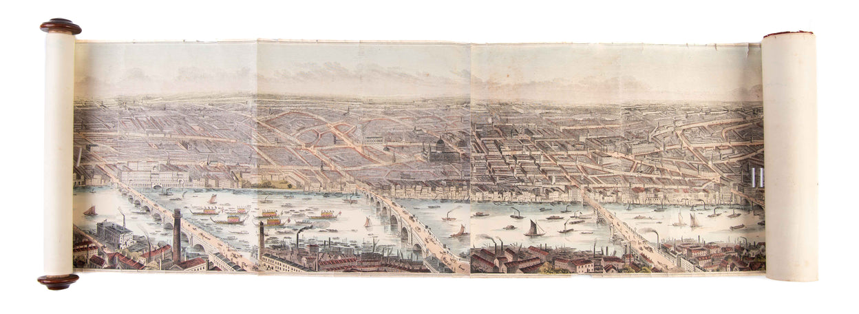 Panorama of London and the River Thames.