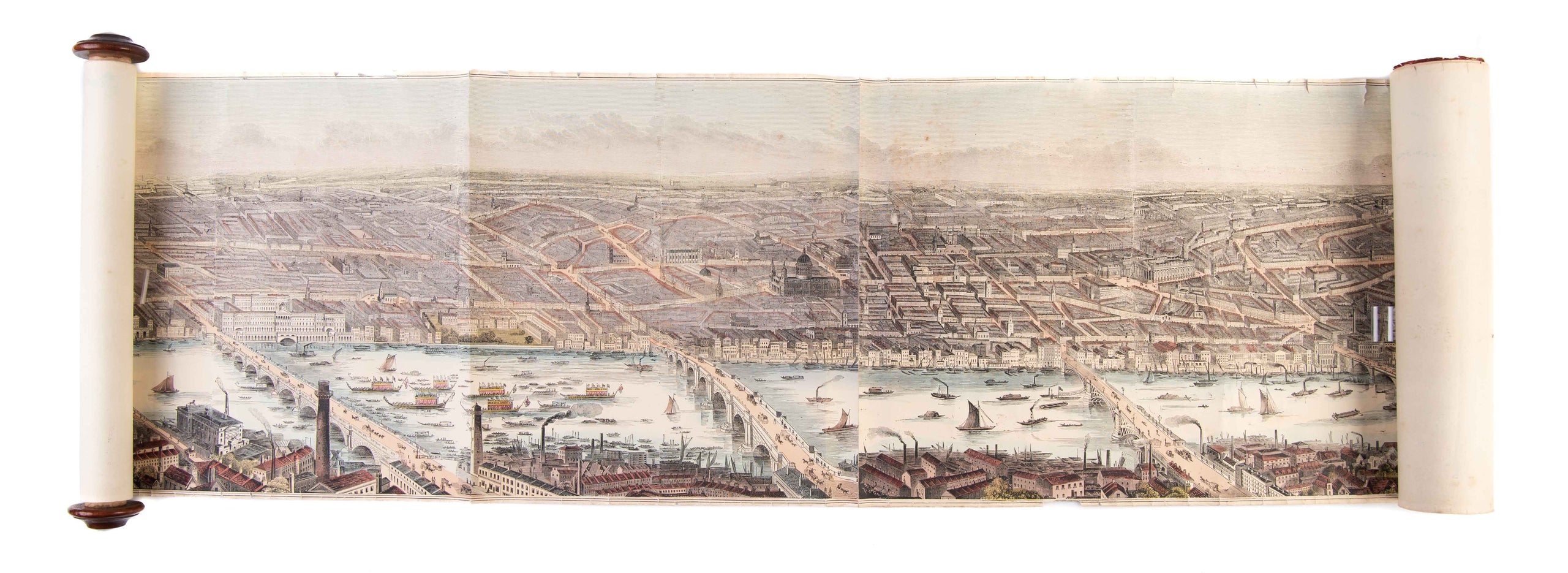 Panorama of London and the River Thames.