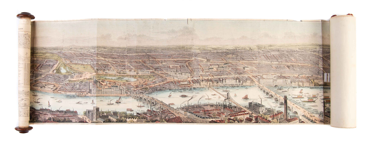 Panorama of London and the River Thames.