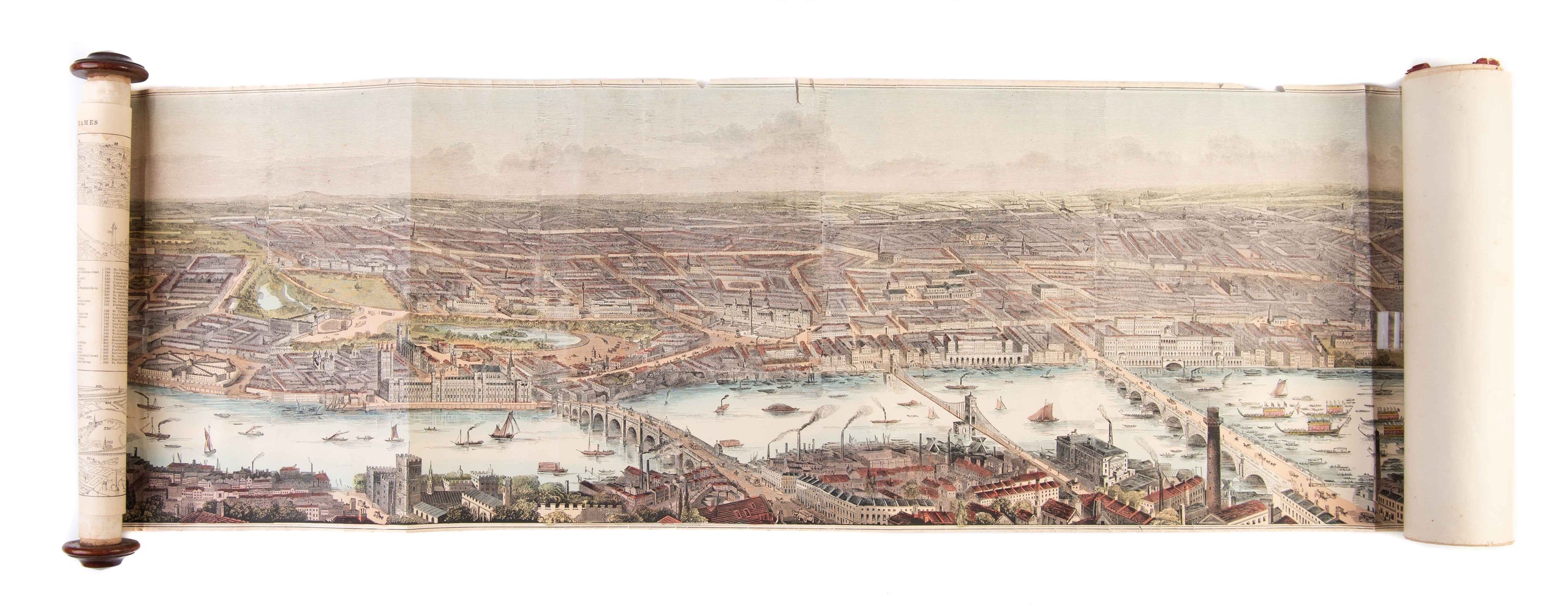 Panorama of London and the River Thames.