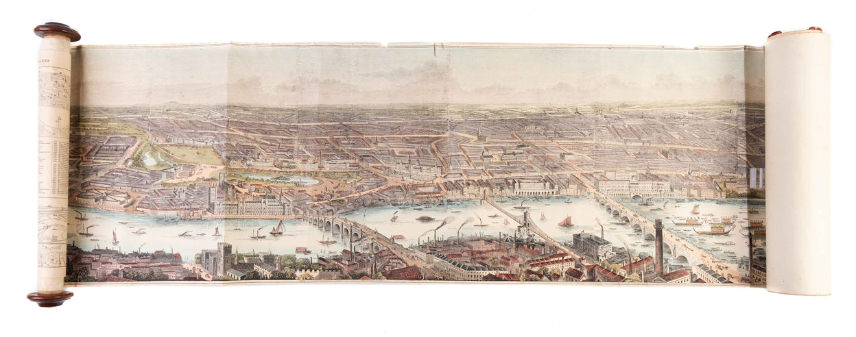 Panorama of London and the River Thames.