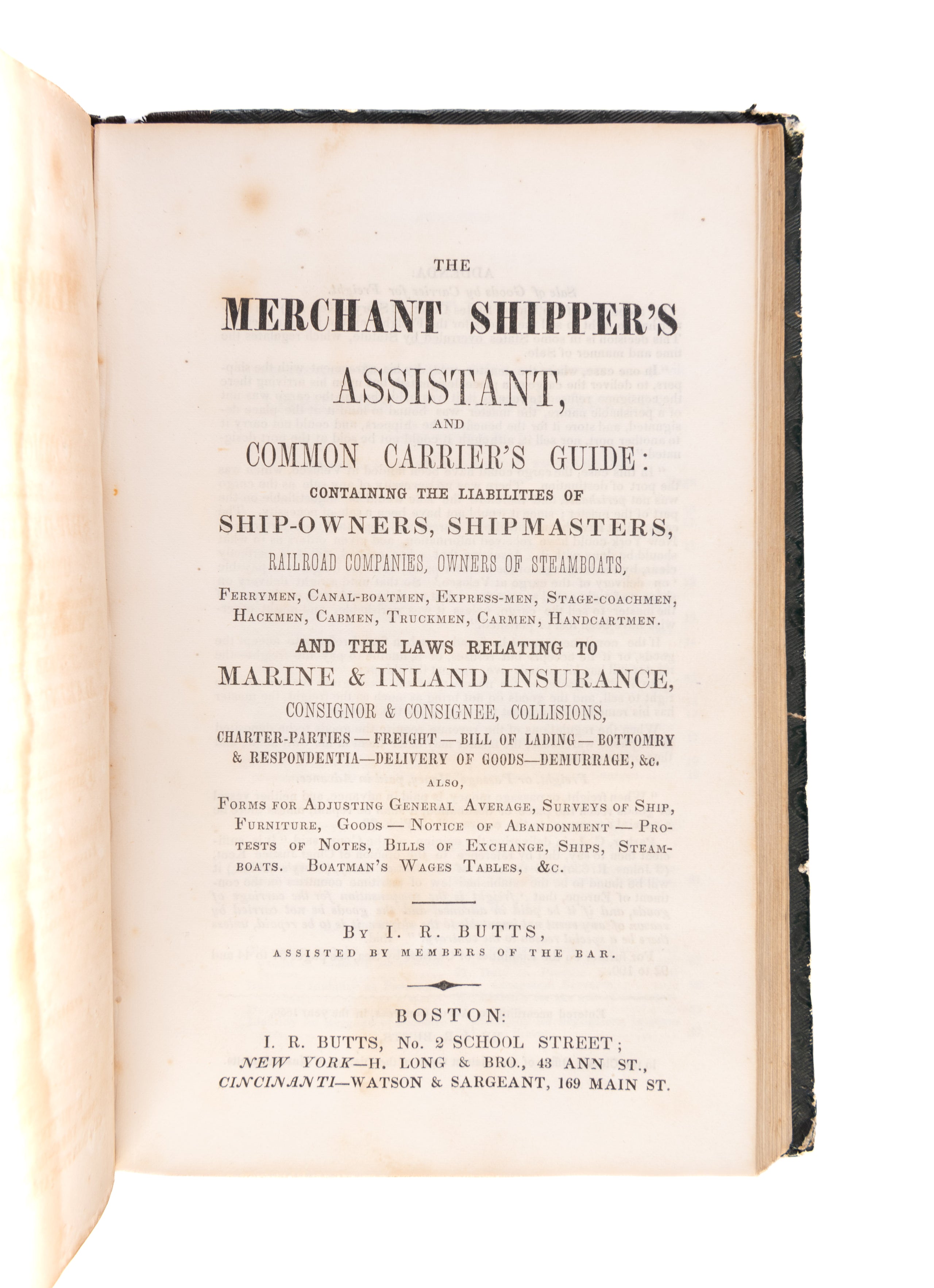 Laws of the Sea. Rights of Seamen, and Coaster's & Fisherman's Guide, and Master and Mate's Manual ...