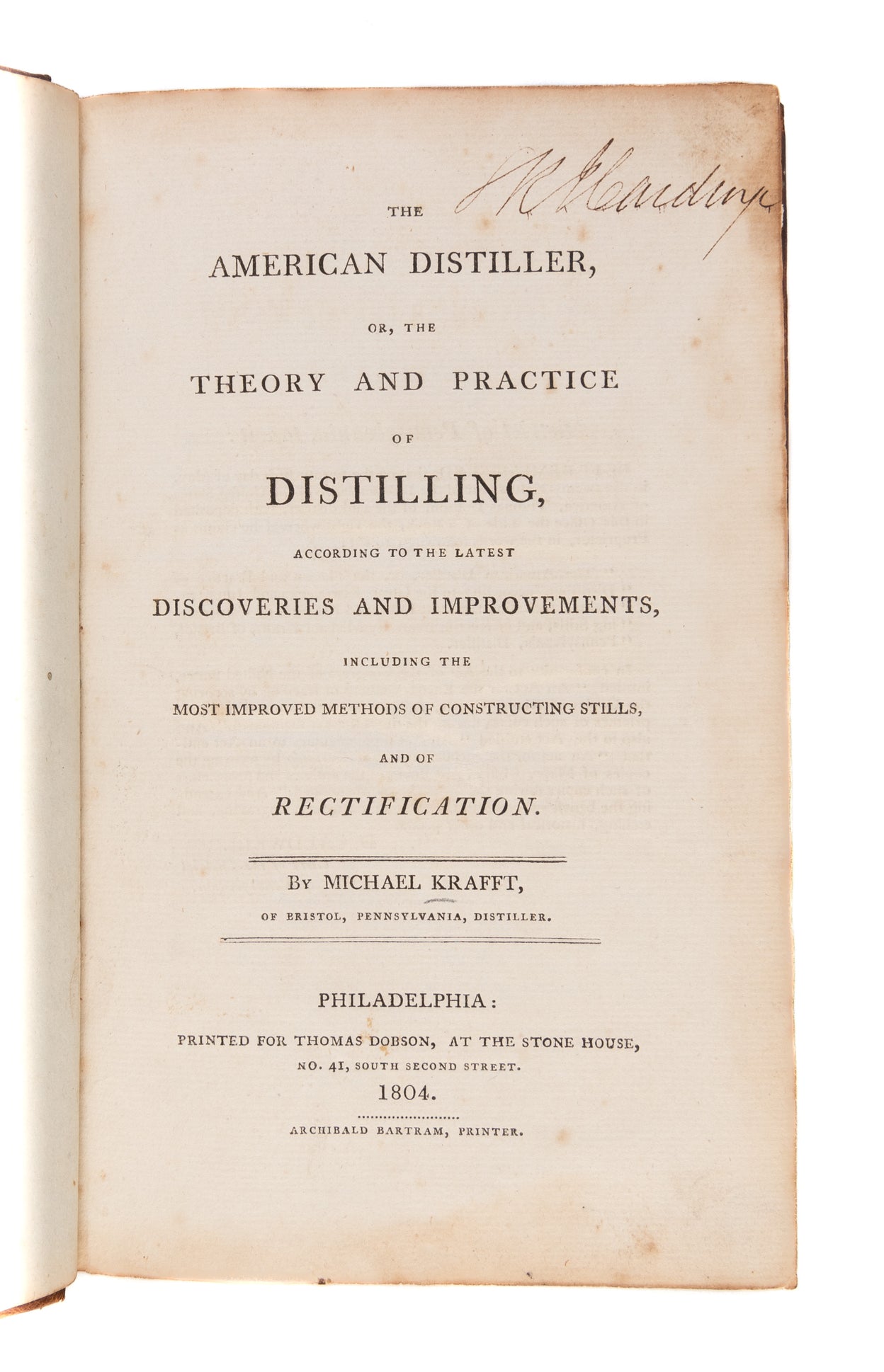 The American Distiller,