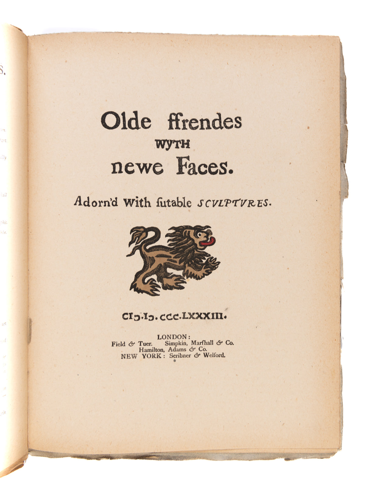 Olde ffrendes wyth newe Faces.