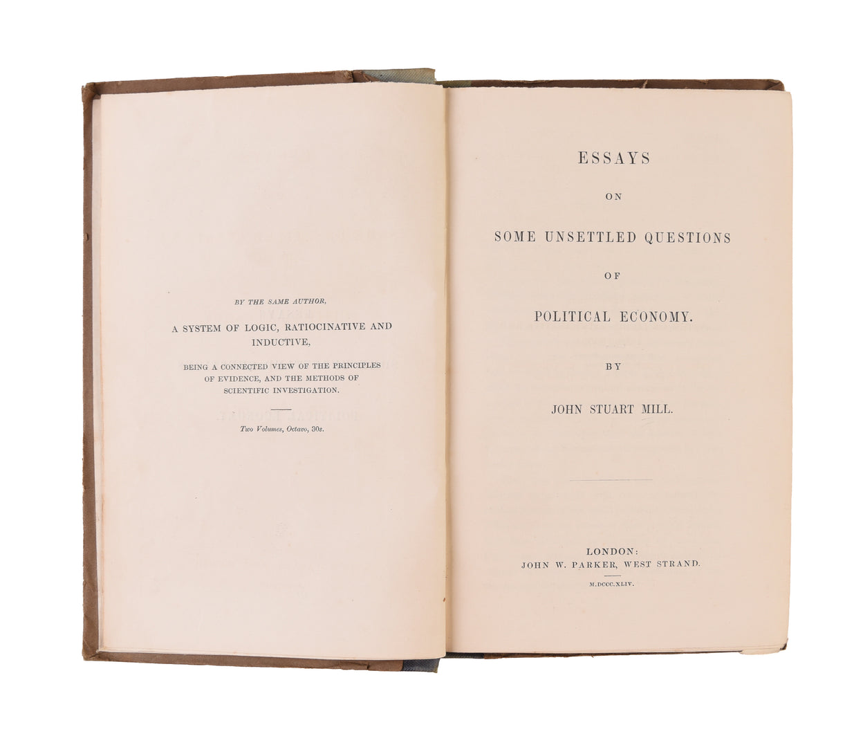 Essays on Some Unsettled Questions of Political Economy.