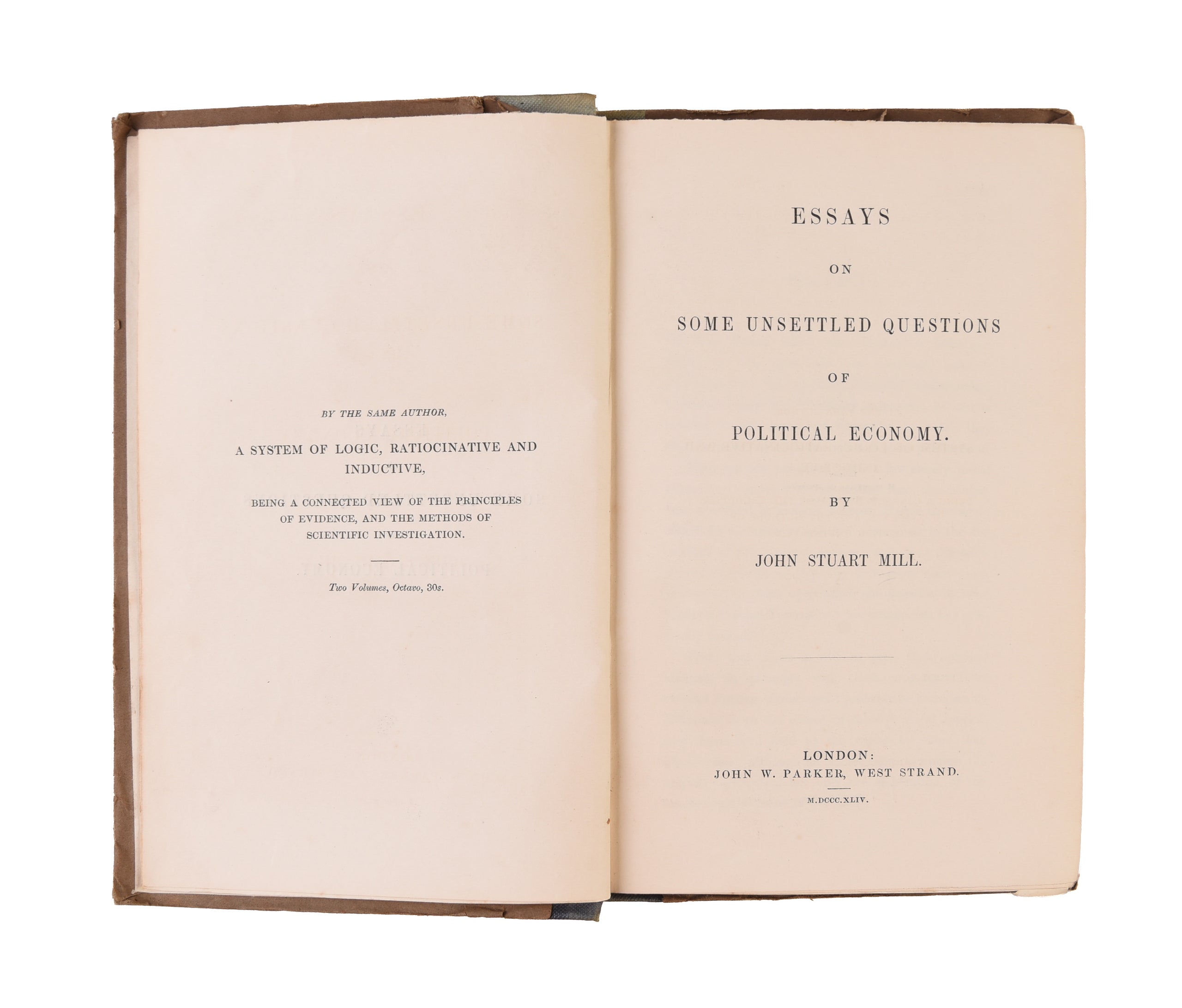 Essays on Some Unsettled Questions of Political Economy.