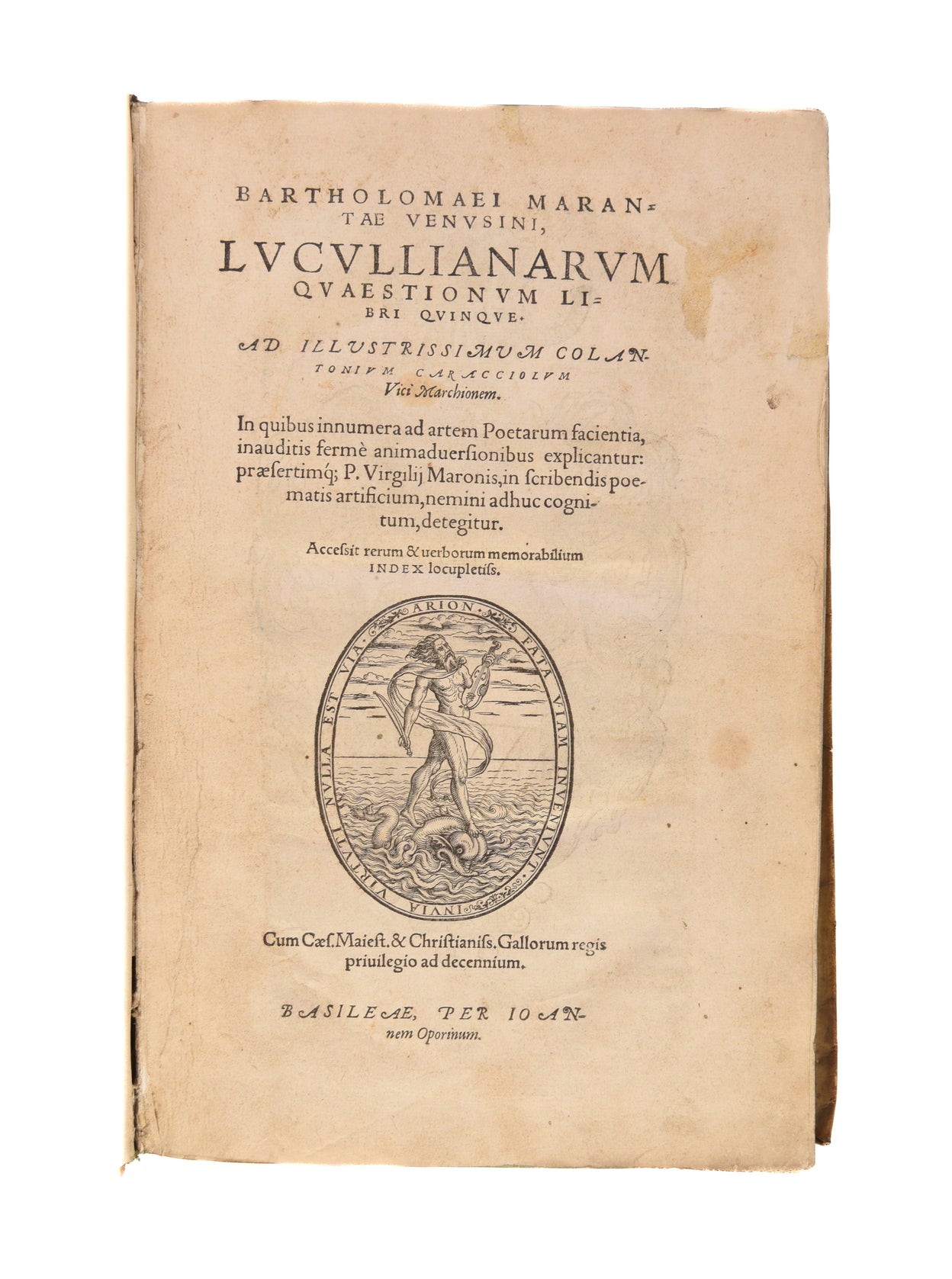 Lucullianarum quaestionum libri quinque.