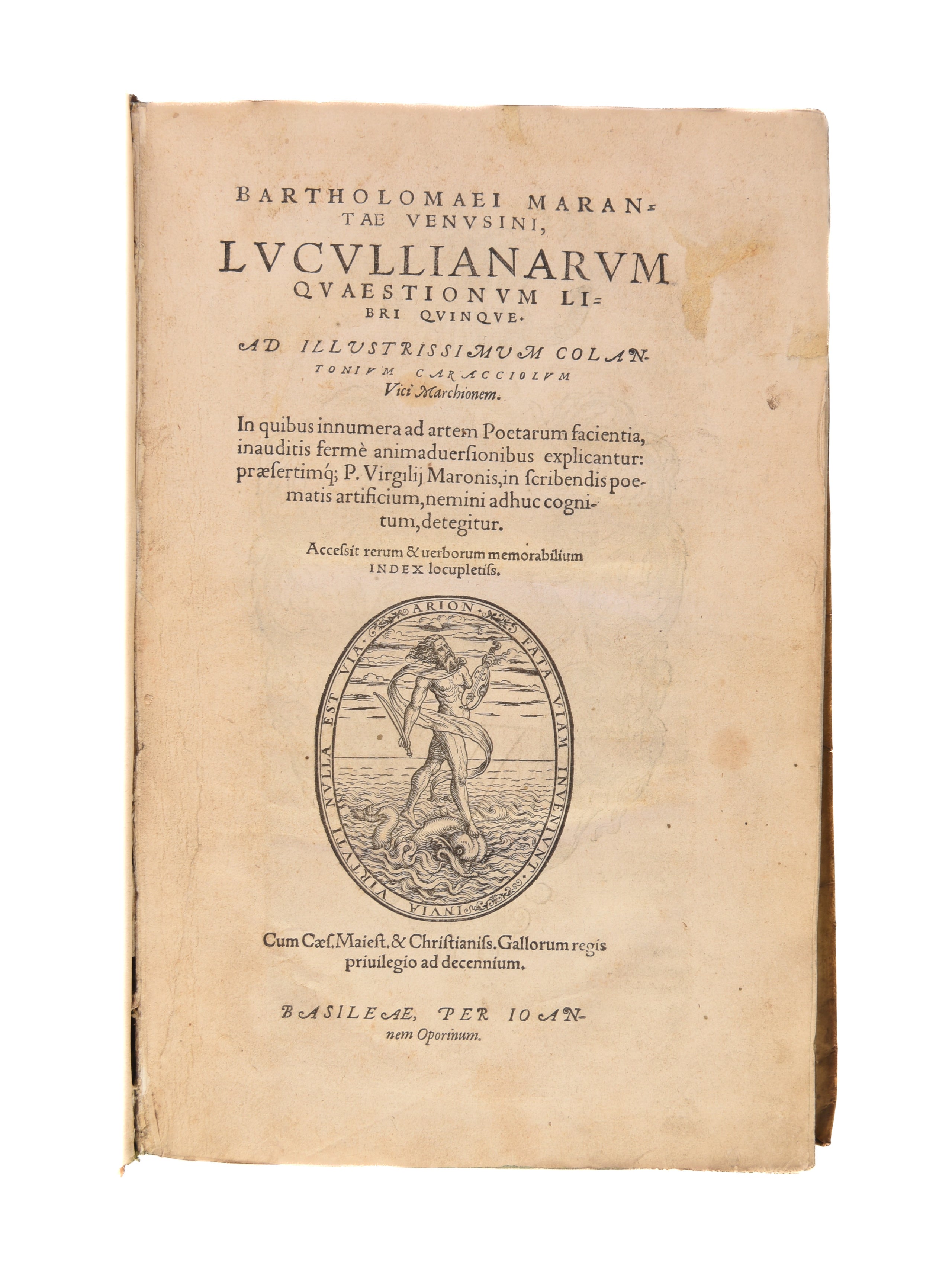 Lucullianarum quaestionum libri quinque.