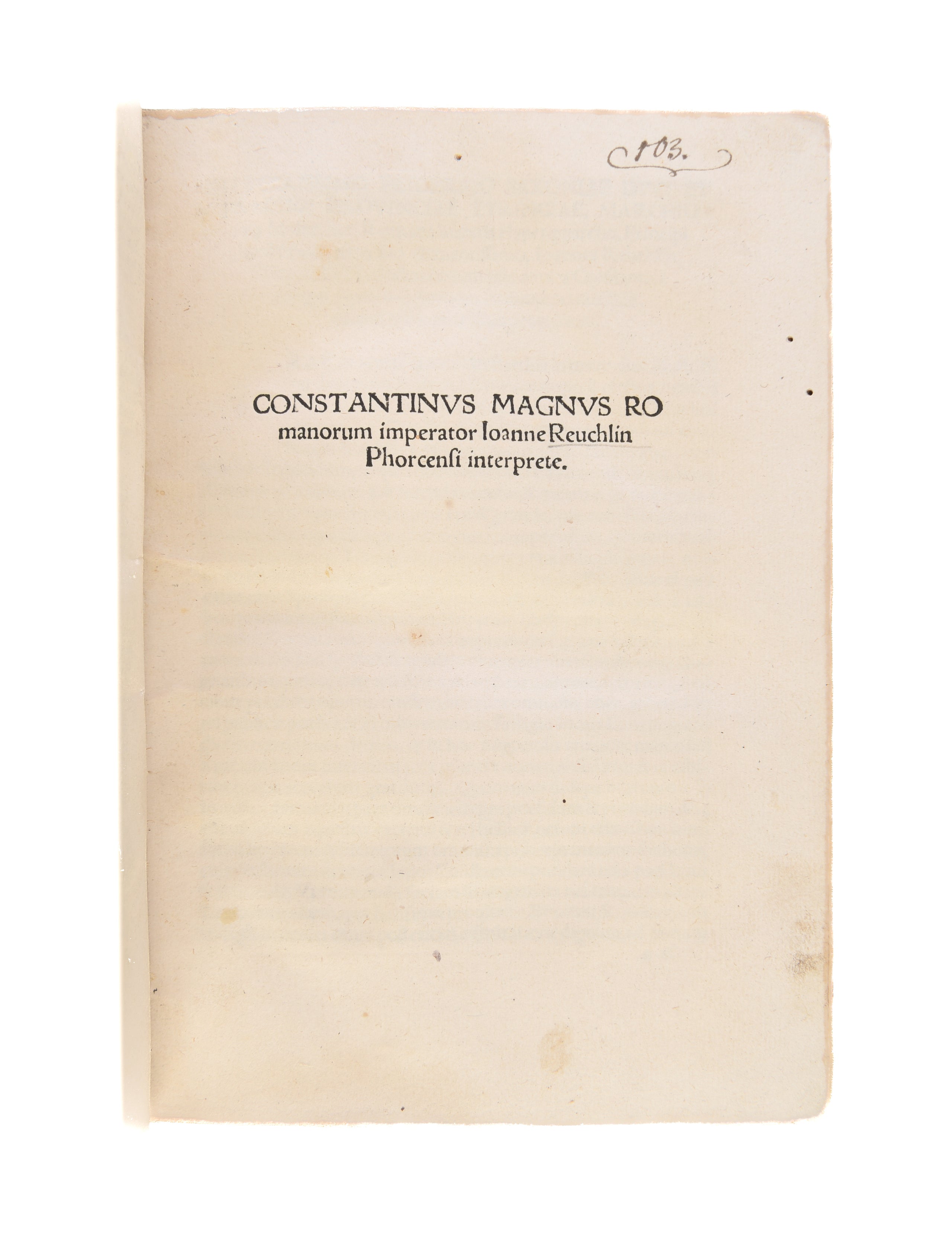 Alexandri Magni regis Macedonum vita.  
Strasbourg: Reinhard Beck, 1513.