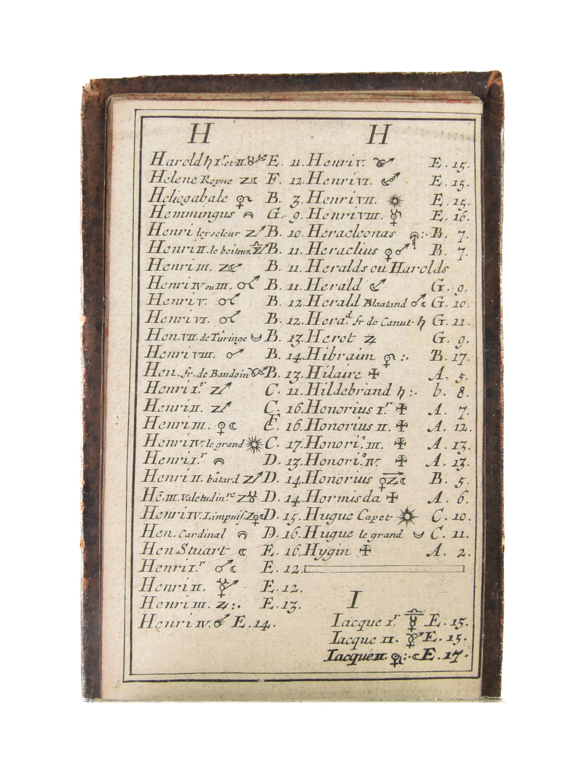 Tablettes Chronologiques.