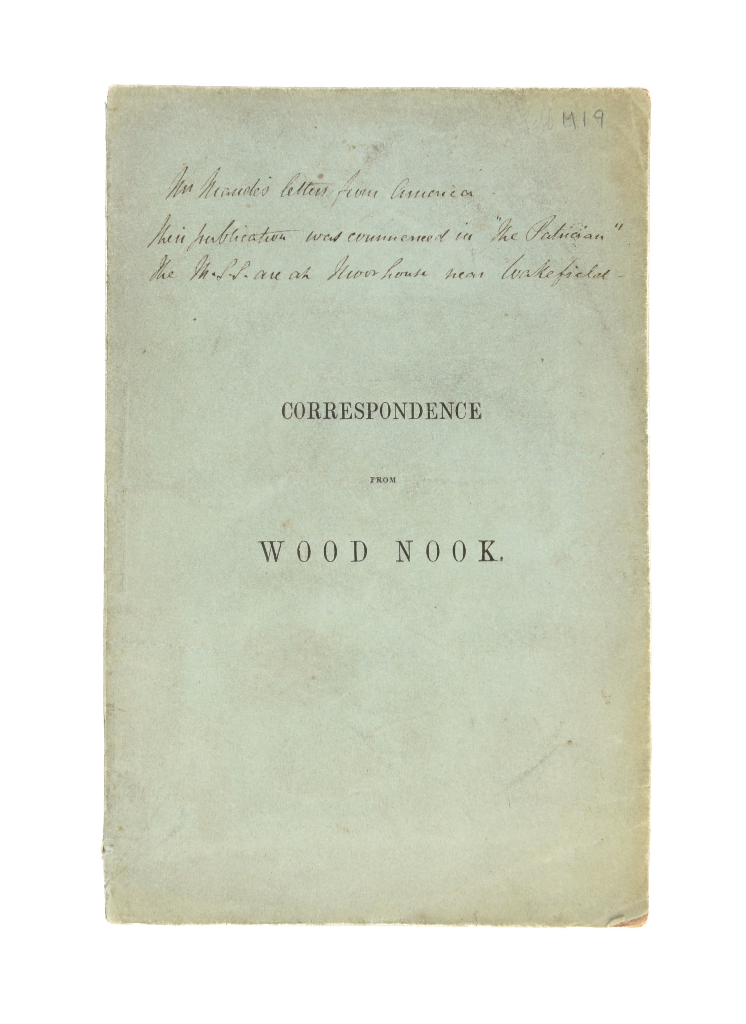 Correspondence from Wood Nook