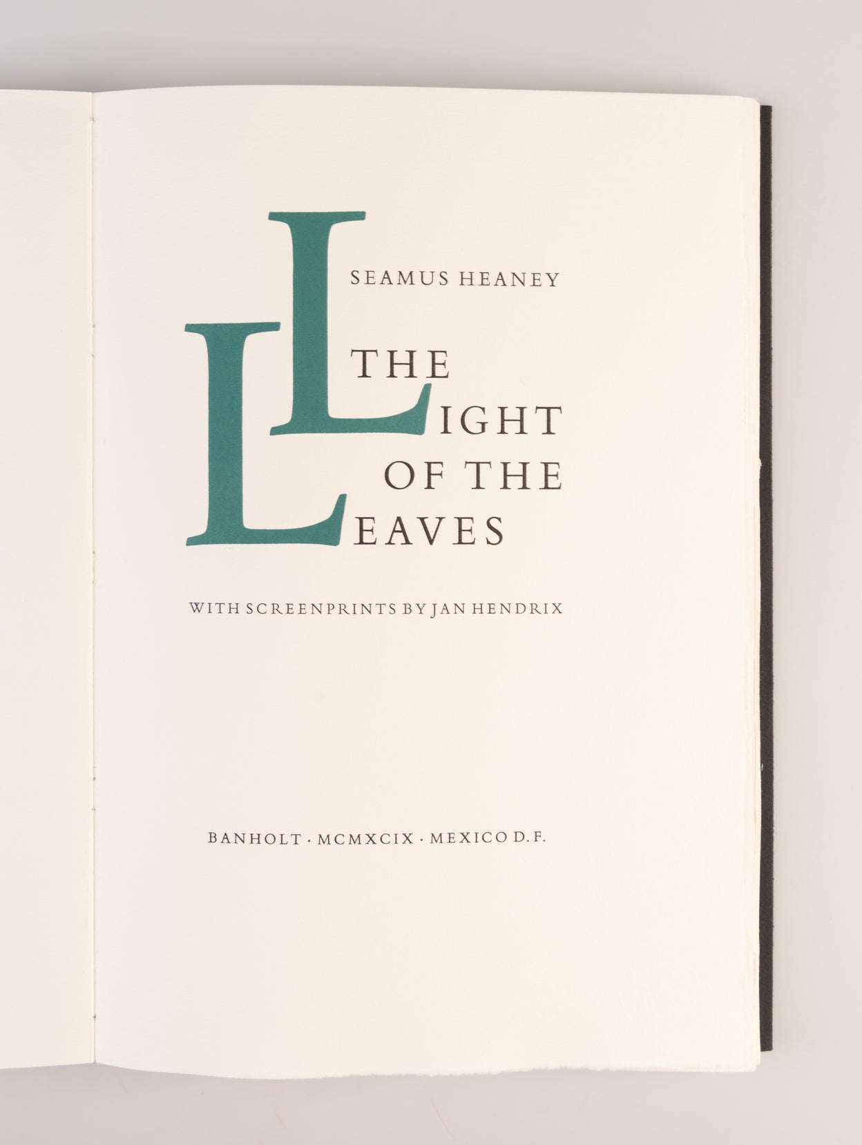 The Light of the Leaves. Screenprints by Jan Hendrix.