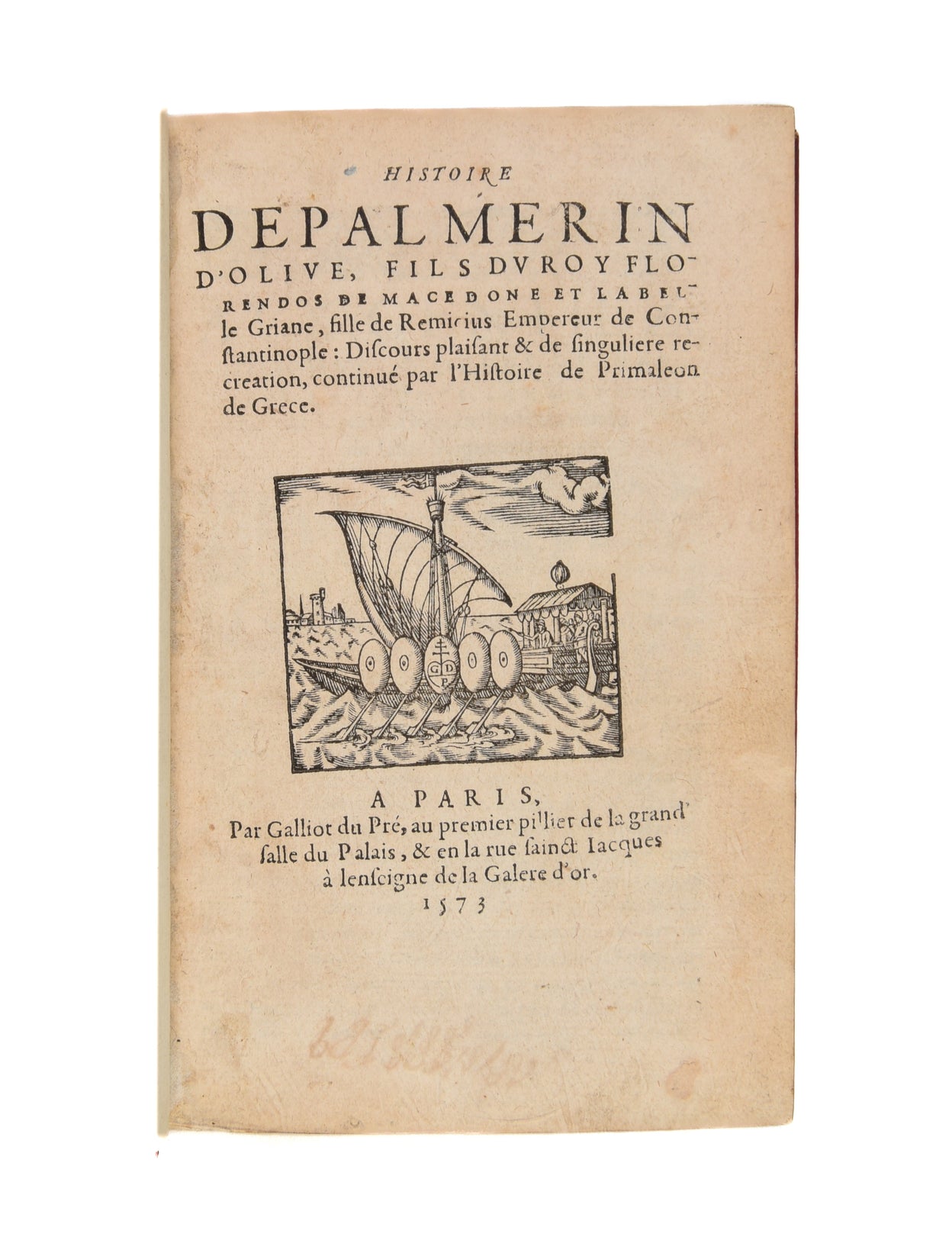 Histoire de palmerin d'olive, fils du roy florendos de macedone