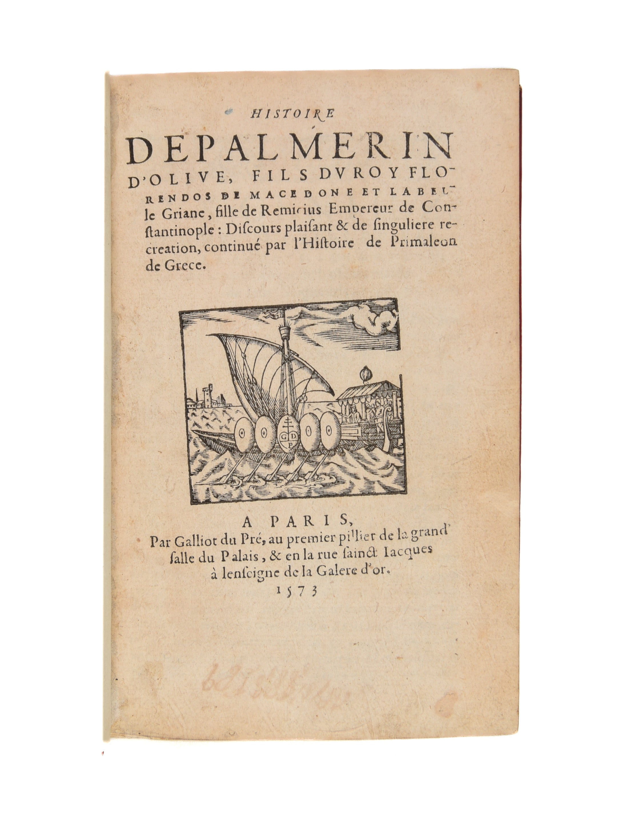 Histoire de palmerin d'olive, fils du roy florendos de macedone