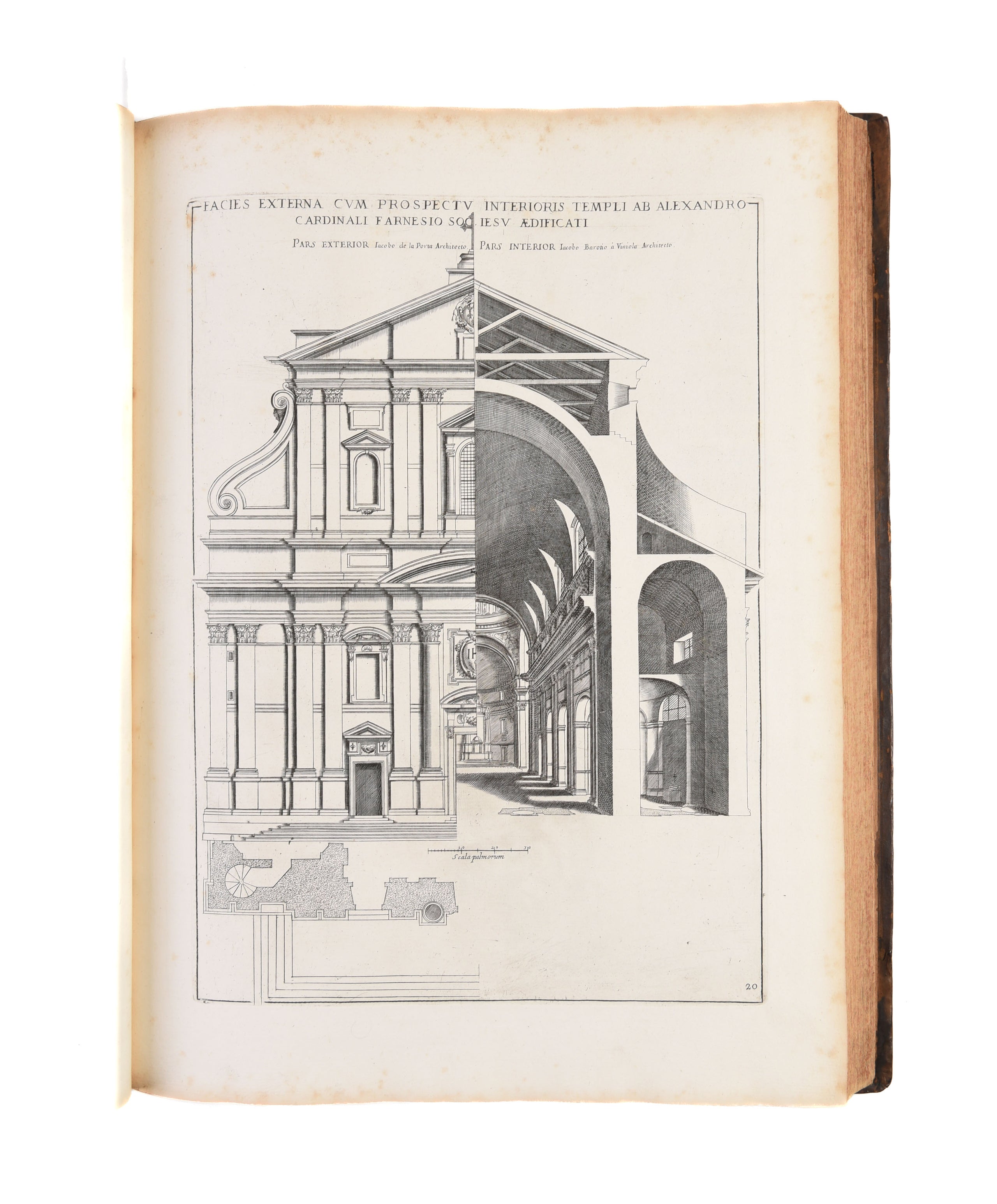 Insignium Romae templorum prospectus exteriores interioresque... in lucem editi anno MDCLXXXIIII. Rome: Giovanni Giacomo de Rossi, 1684. (bound with:) Disegni vari altari e cappelle nelle chiese di Roma (Roma: Domenico de Rossi figlio et erede di Gio. Gia