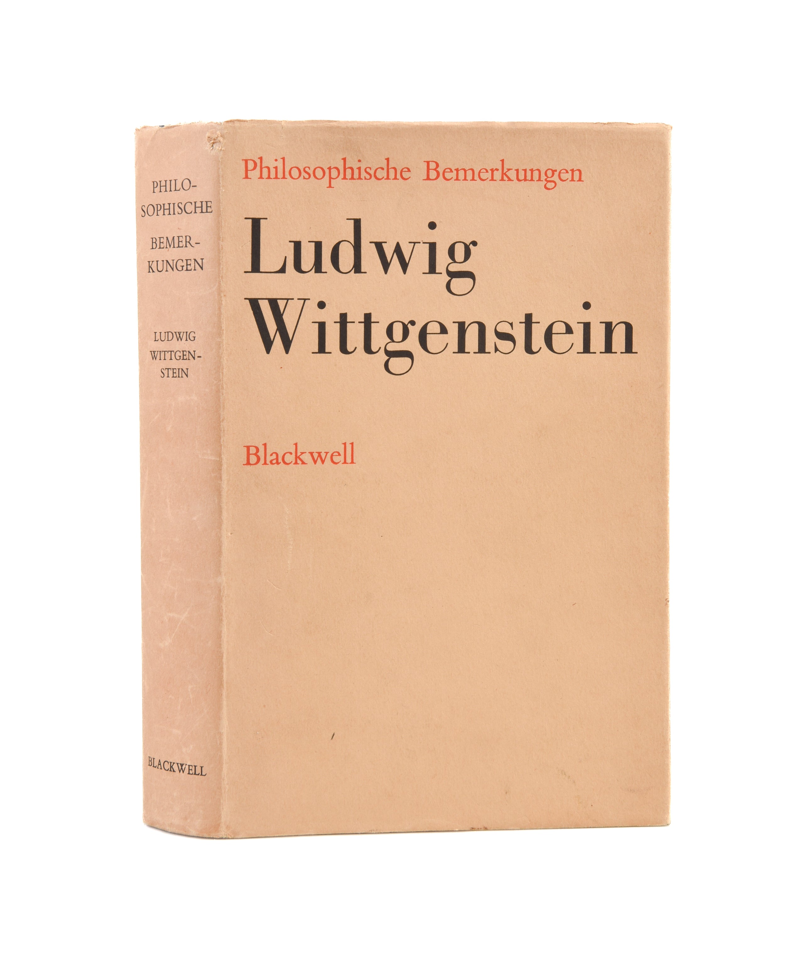 Philosophische Bemerkungen. Aus dem Nachlaß herausgegeben von Rush Rhees.