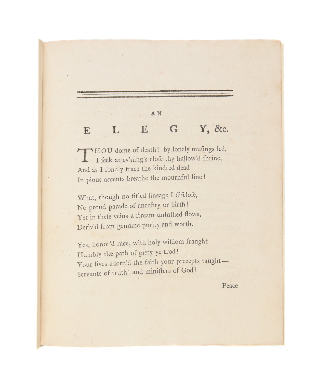 An Elegy on a Family-Tomb.