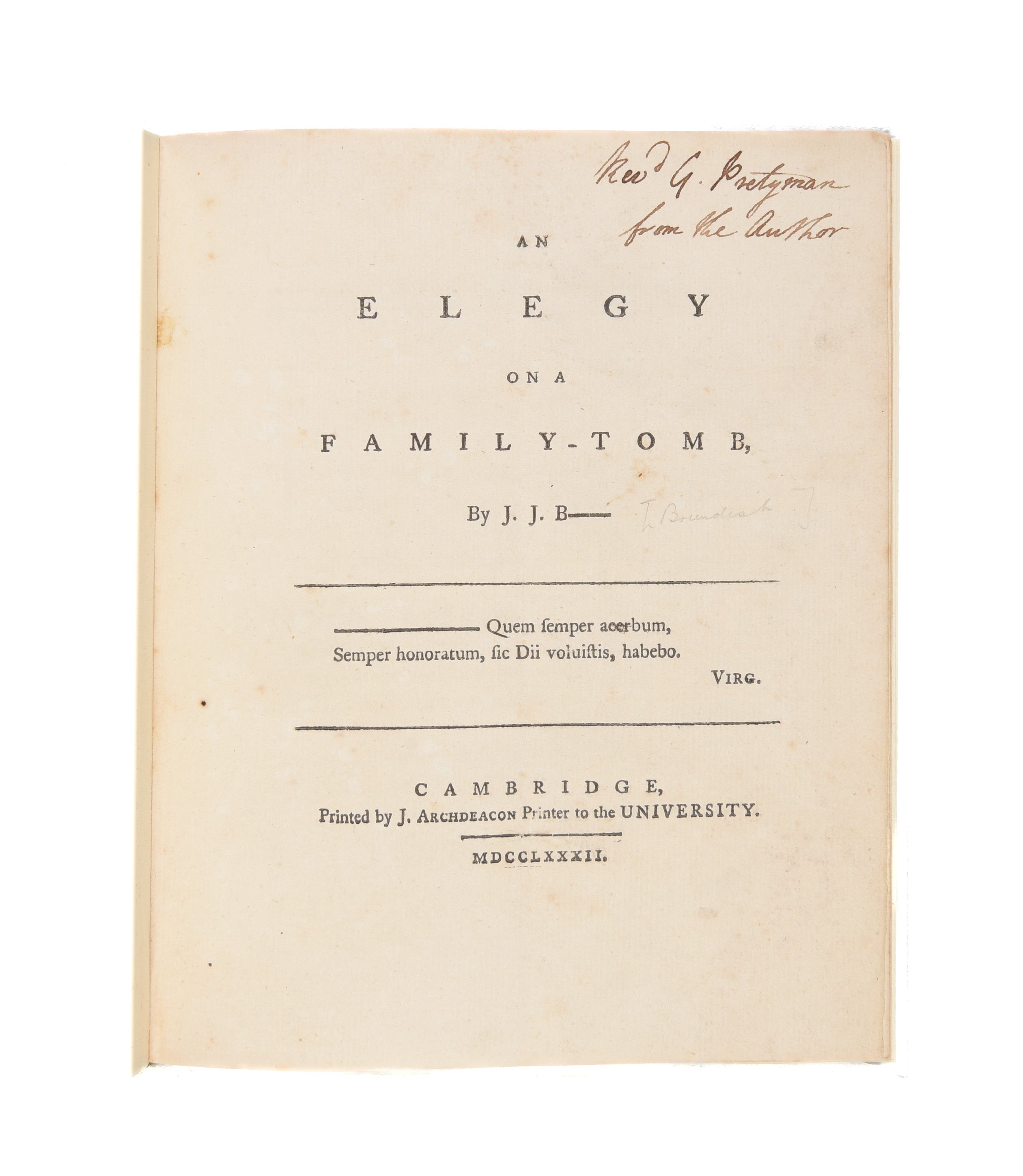 An Elegy on a Family-Tomb.