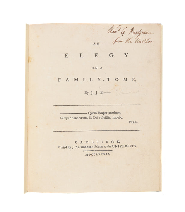 An Elegy on a Family-Tomb.