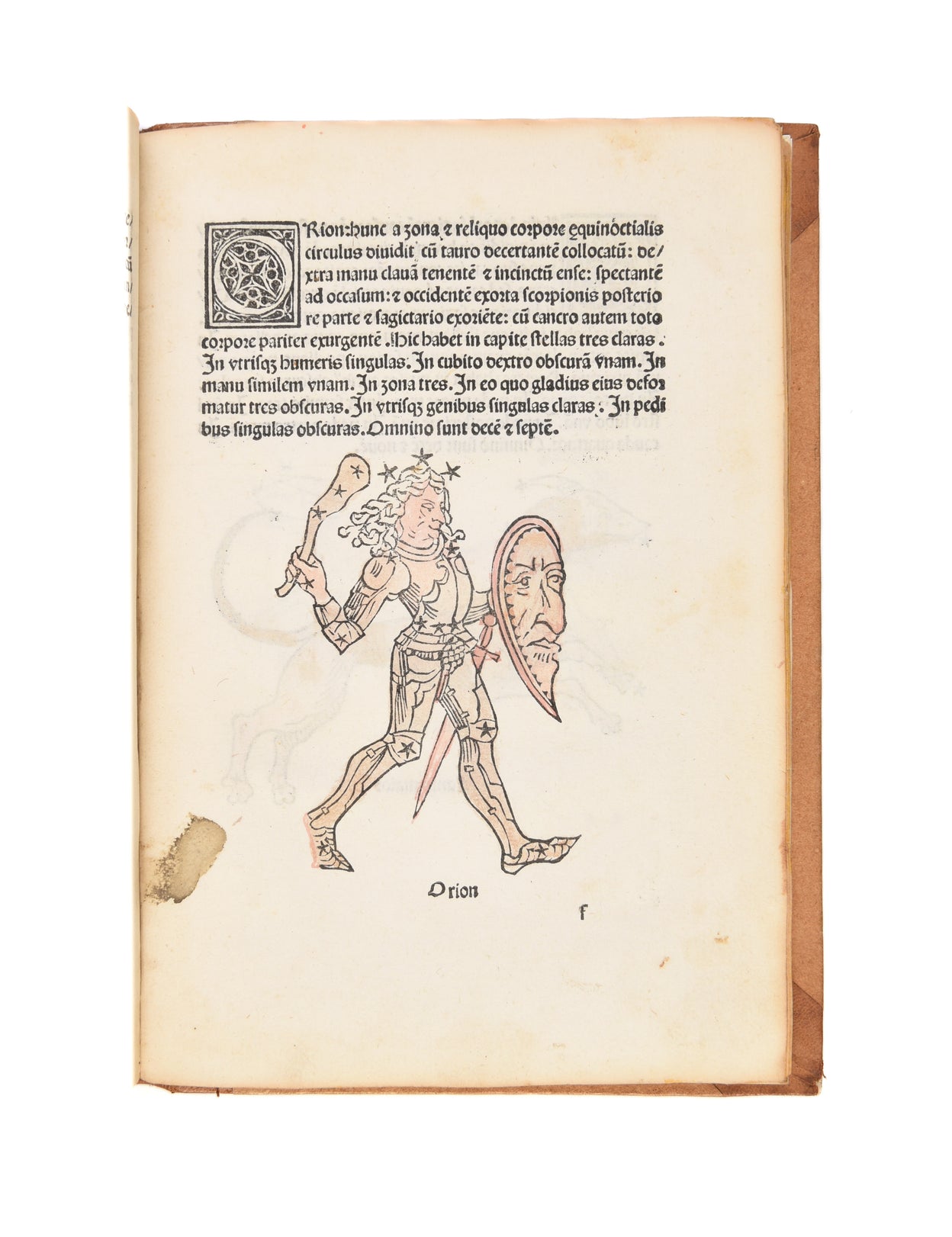 Poetica astronomica. (Edited by Jacobus Sentinus and Johannes Lucilius Santritter).
Venice, Erhard Ratdolt, 14 October 1482.