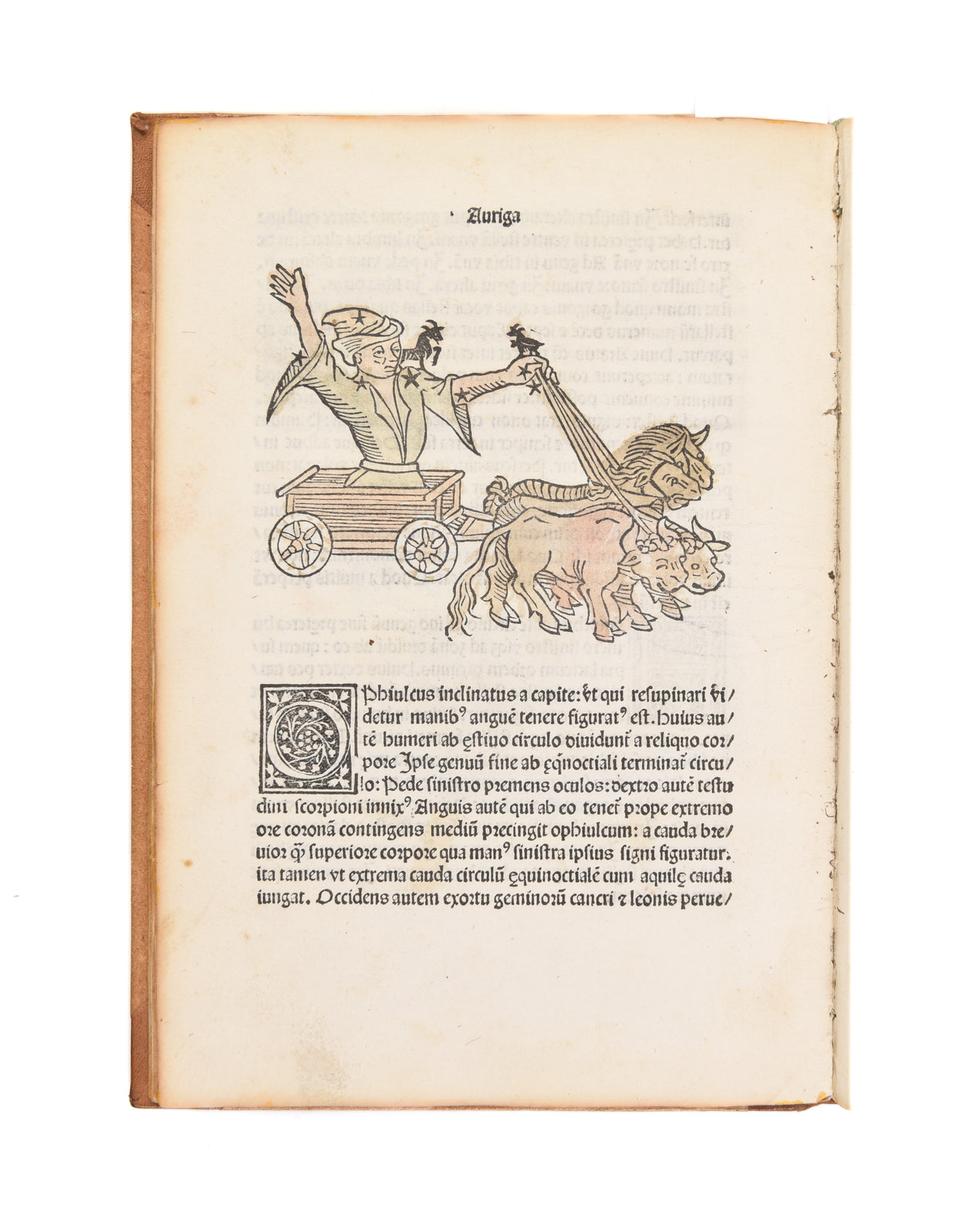 Poetica astronomica. (Edited by Jacobus Sentinus and Johannes Lucilius Santritter).
Venice, Erhard Ratdolt, 14 October 1482.