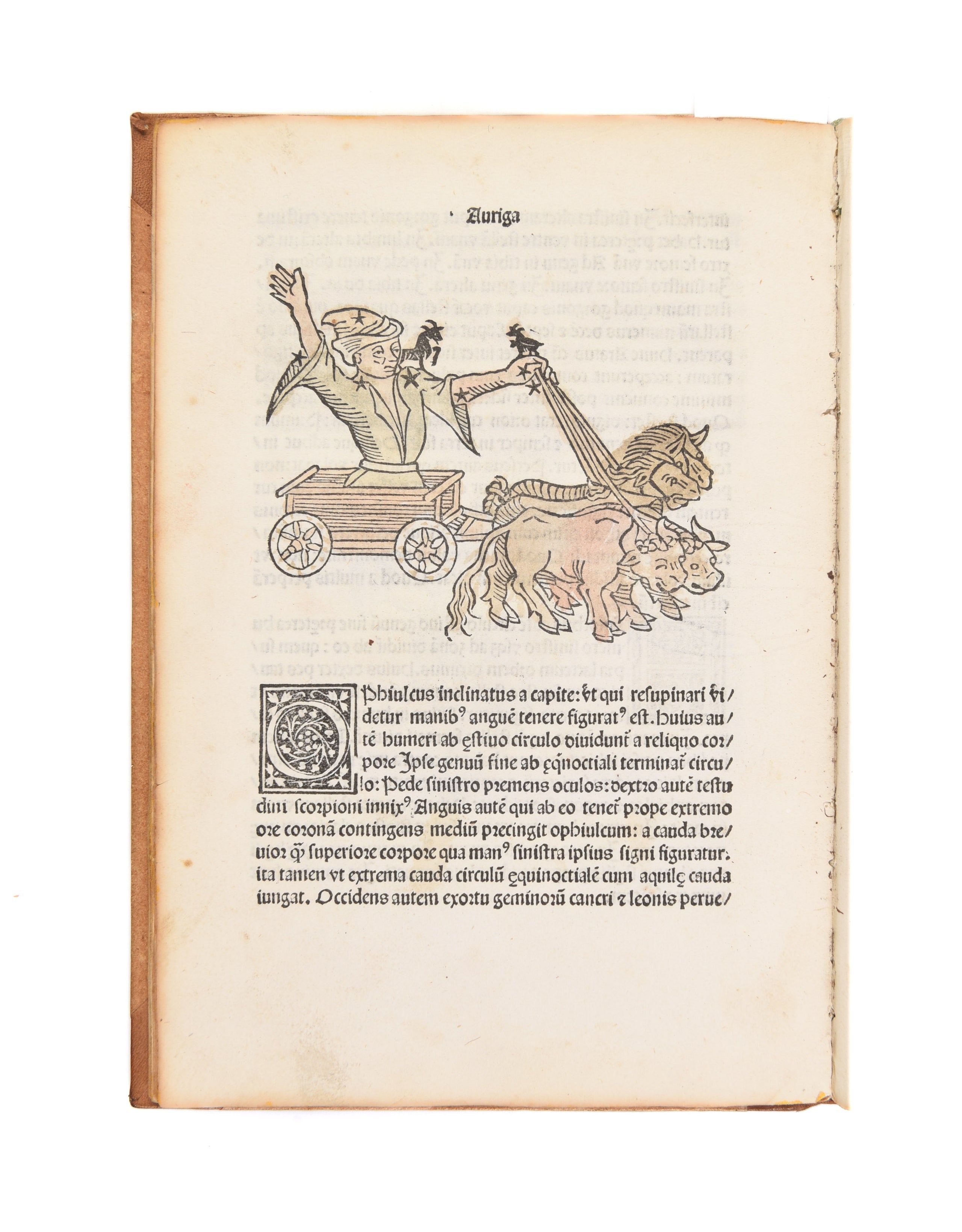 Poetica astronomica. (Edited by Jacobus Sentinus and Johannes Lucilius Santritter).
Venice, Erhard Ratdolt, 14 October 1482.