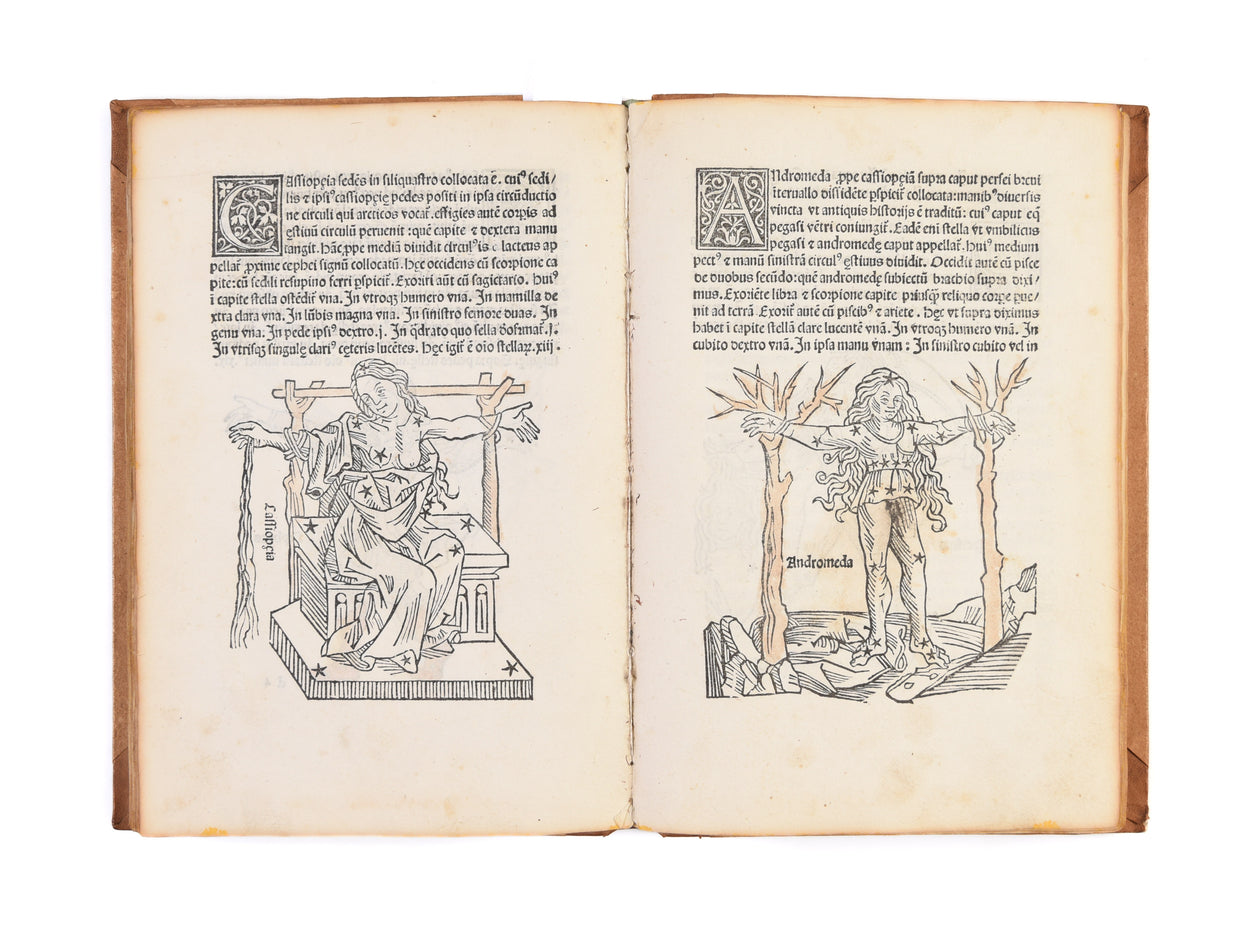 Poetica astronomica. (Edited by Jacobus Sentinus and Johannes Lucilius Santritter).
Venice, Erhard Ratdolt, 14 October 1482.