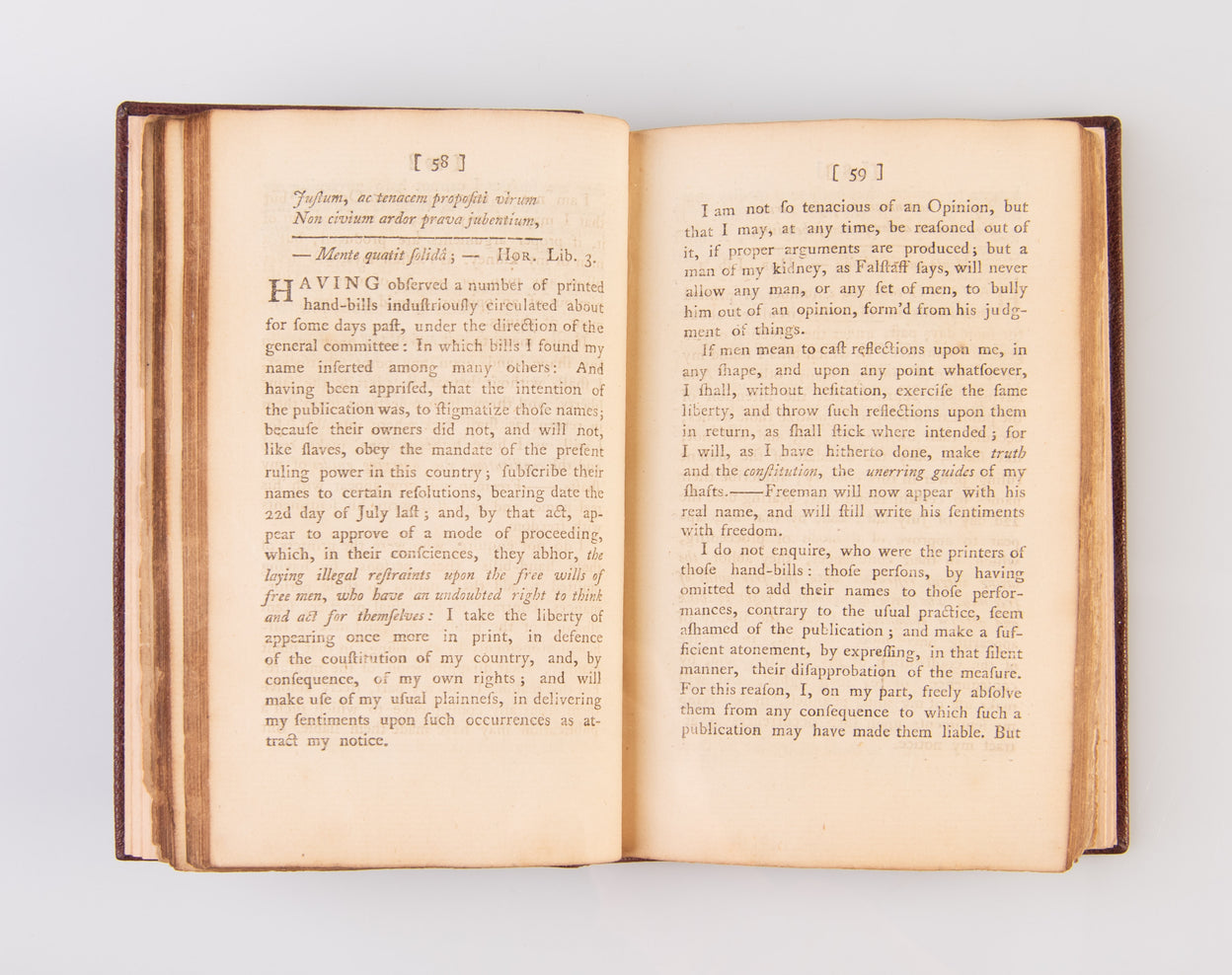 Letters of Freeman, &c.