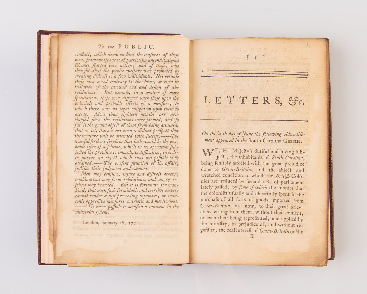 Letters of Freeman, &c.