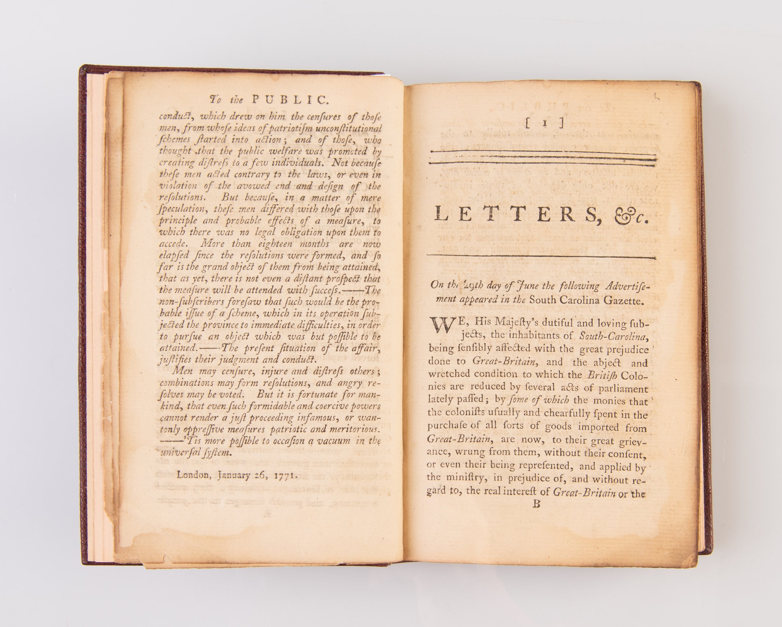 Letters of Freeman, &c.