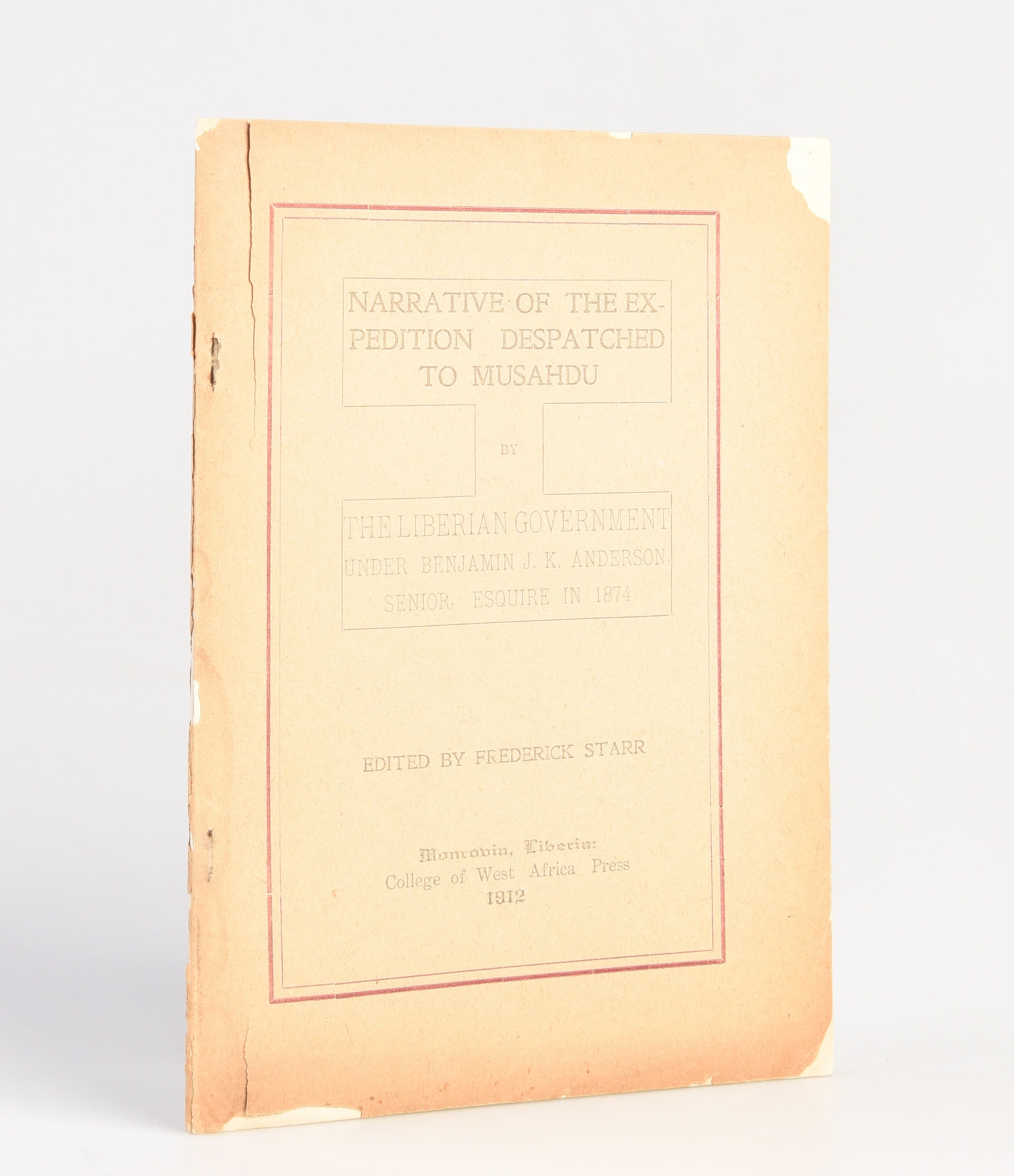 Narrative of the Expedition Despatched to Musahdu ...