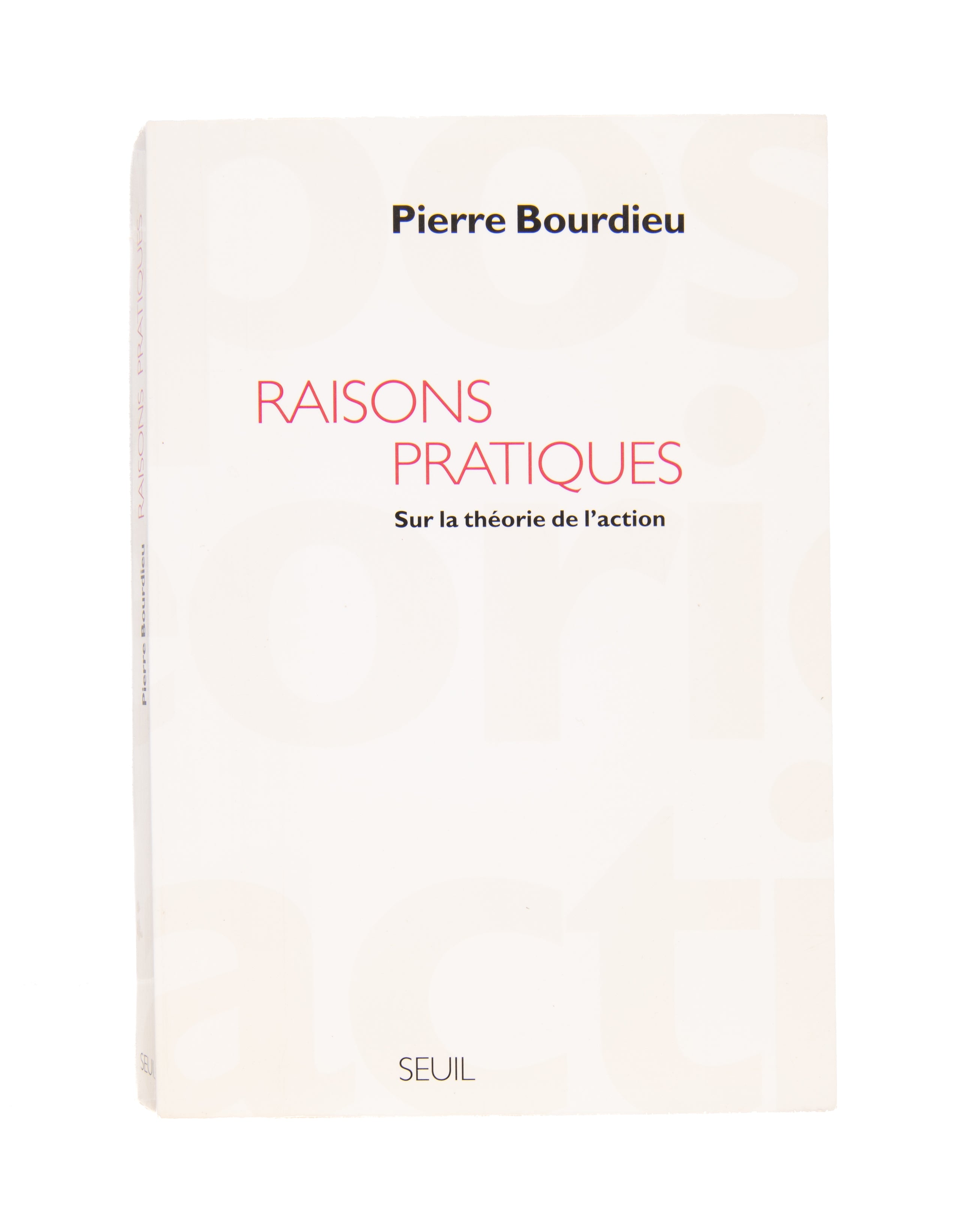 Raisons pratiques. Sur la théorie de l'action.