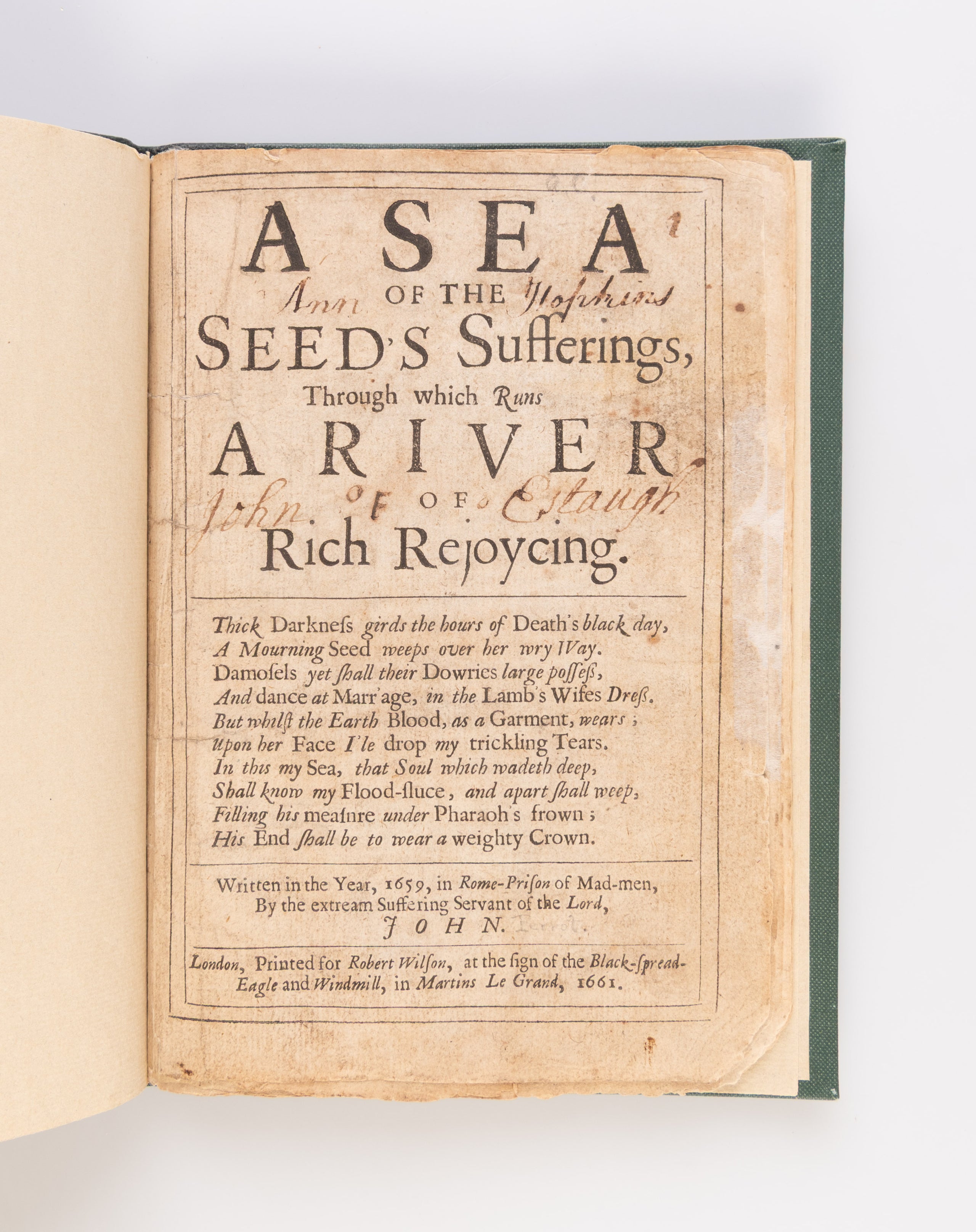 A Sea of the Seed’s Sufferings, Through which runs a River of Rich Rejoycing.