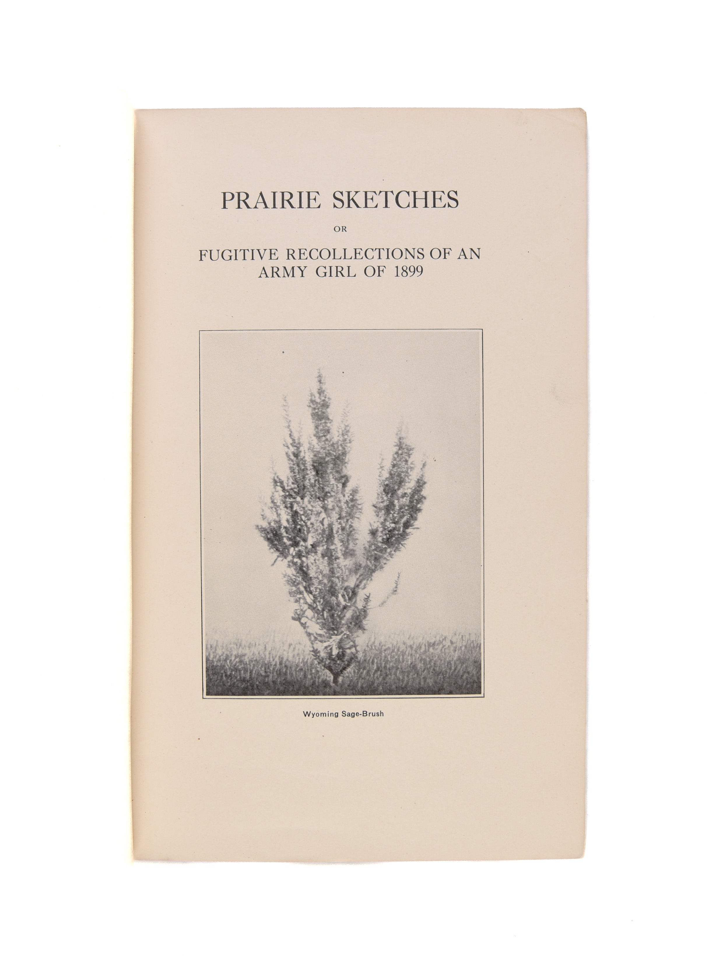 Prairie Sketches; or, Fugitive Recollections of an Army Girl of 1899.