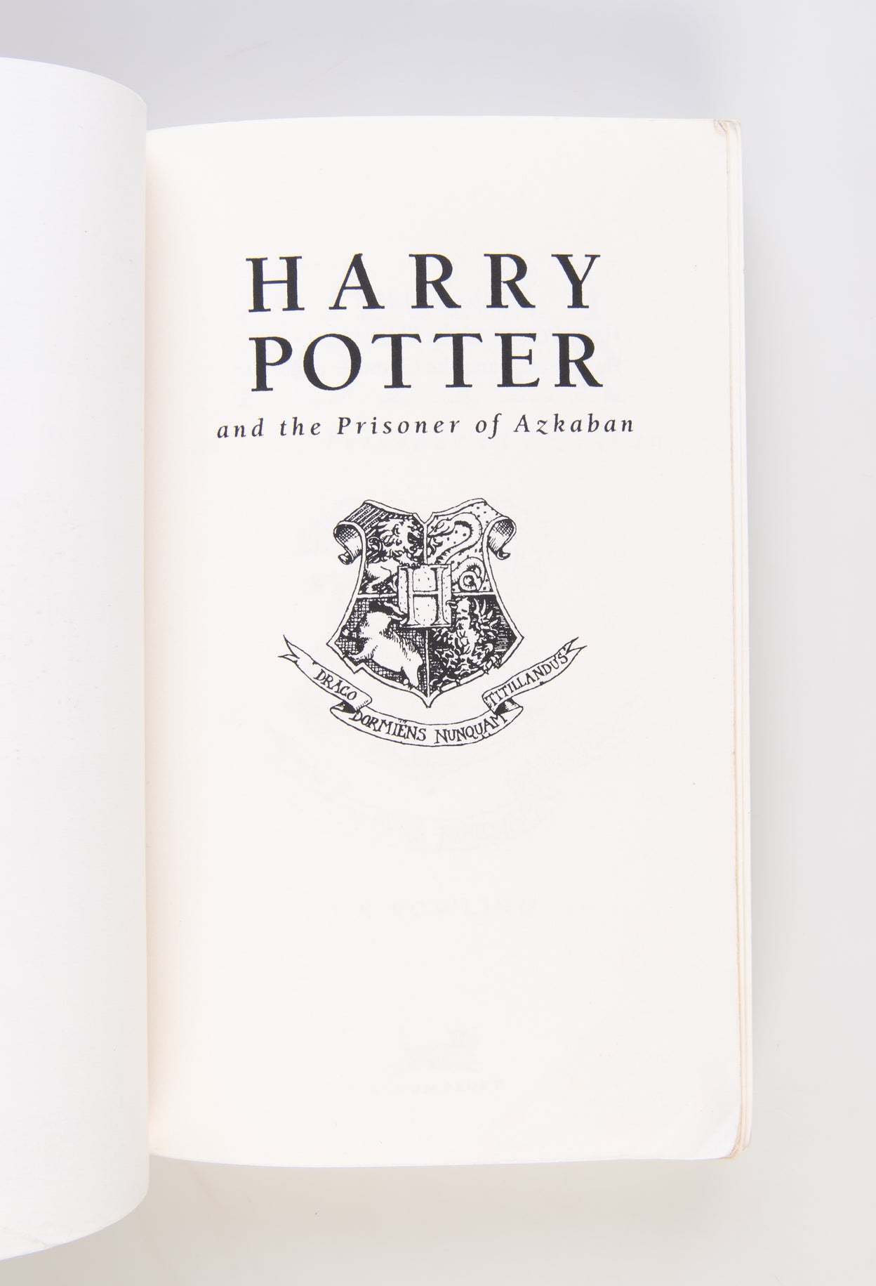Harry Potter and the Prisoner of Azkaban. [with] A Bloomsbury bookplate signed by J. K. Rowling.
