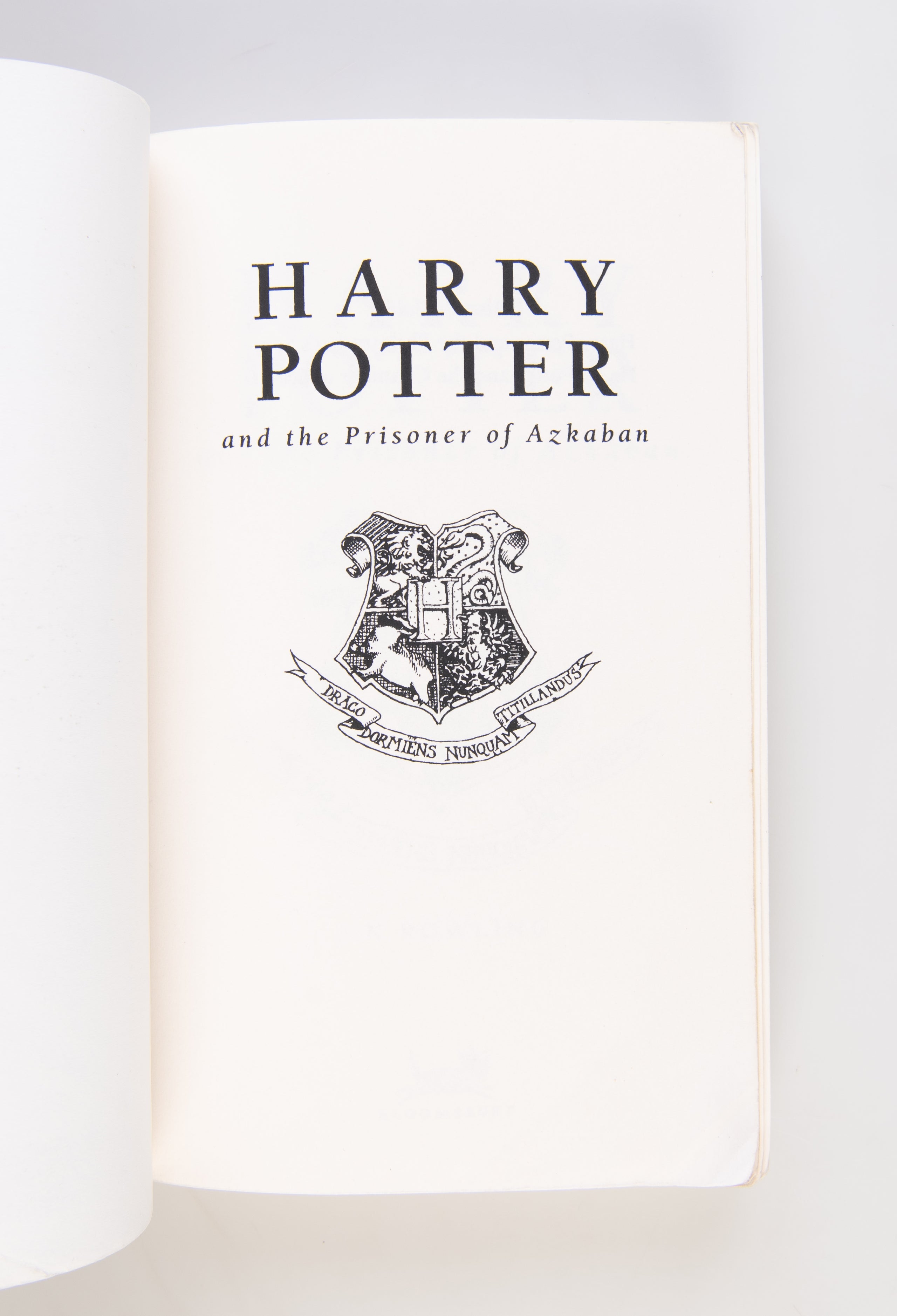 Harry Potter and the Prisoner of Azkaban. [with] A Bloomsbury bookplate signed by J. K. Rowling.