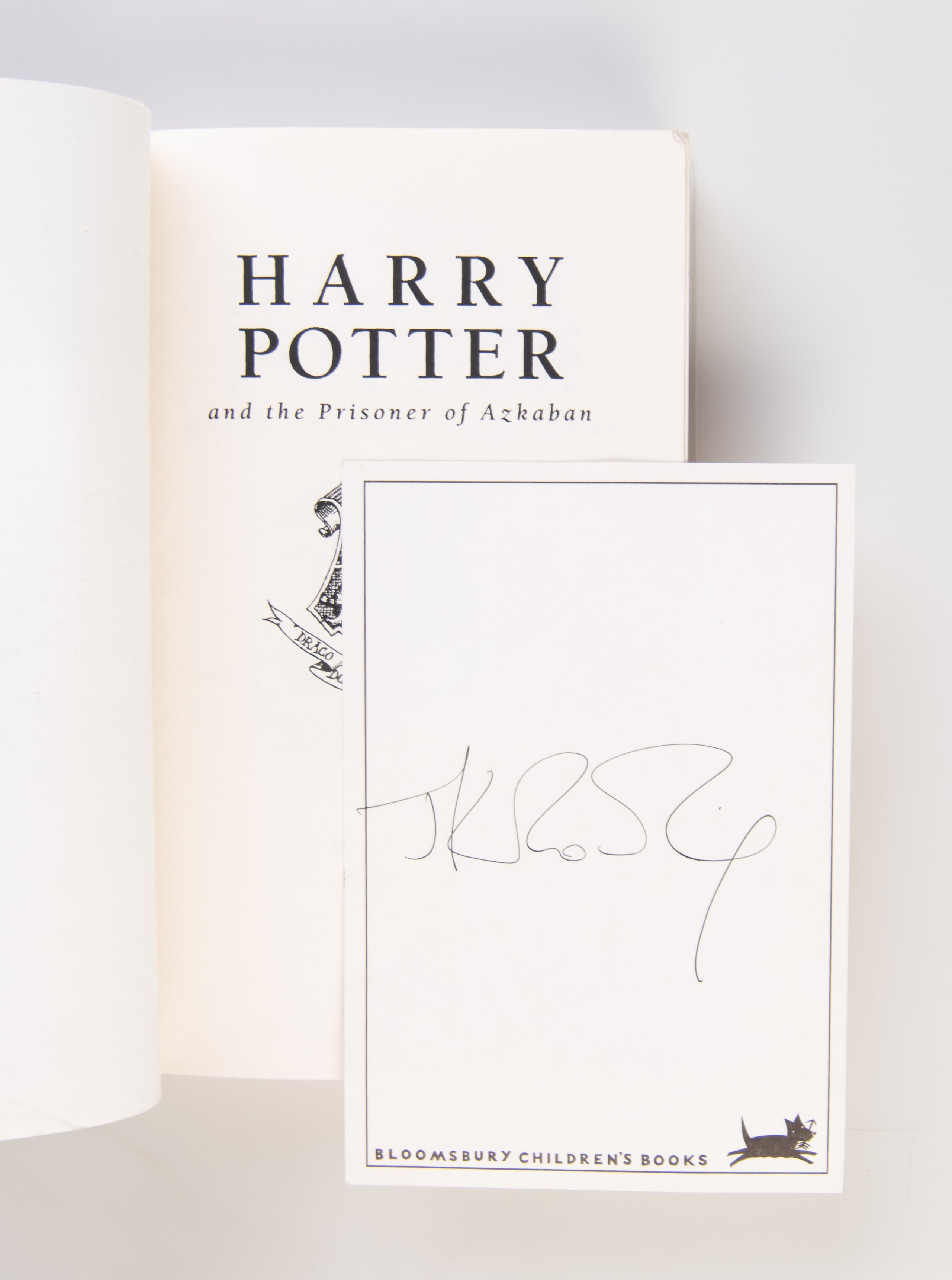 Harry Potter and the Prisoner of Azkaban. [with] A Bloomsbury bookplate signed by J. K. Rowling.
