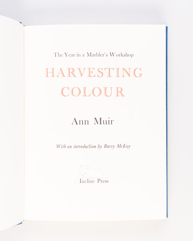 Harvesting Colour: The Year in a Marbler's Workshop.
