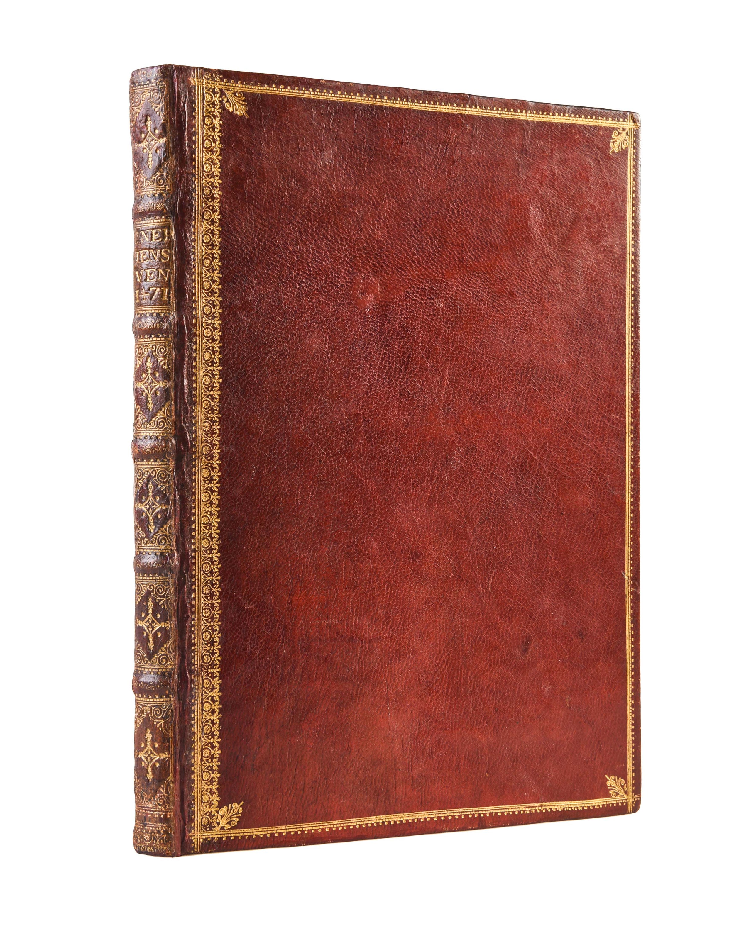 Vitae imperatorum, sive De vita illustrium virorum.
Venice, Nicolaus Jenson, 8 March 1471